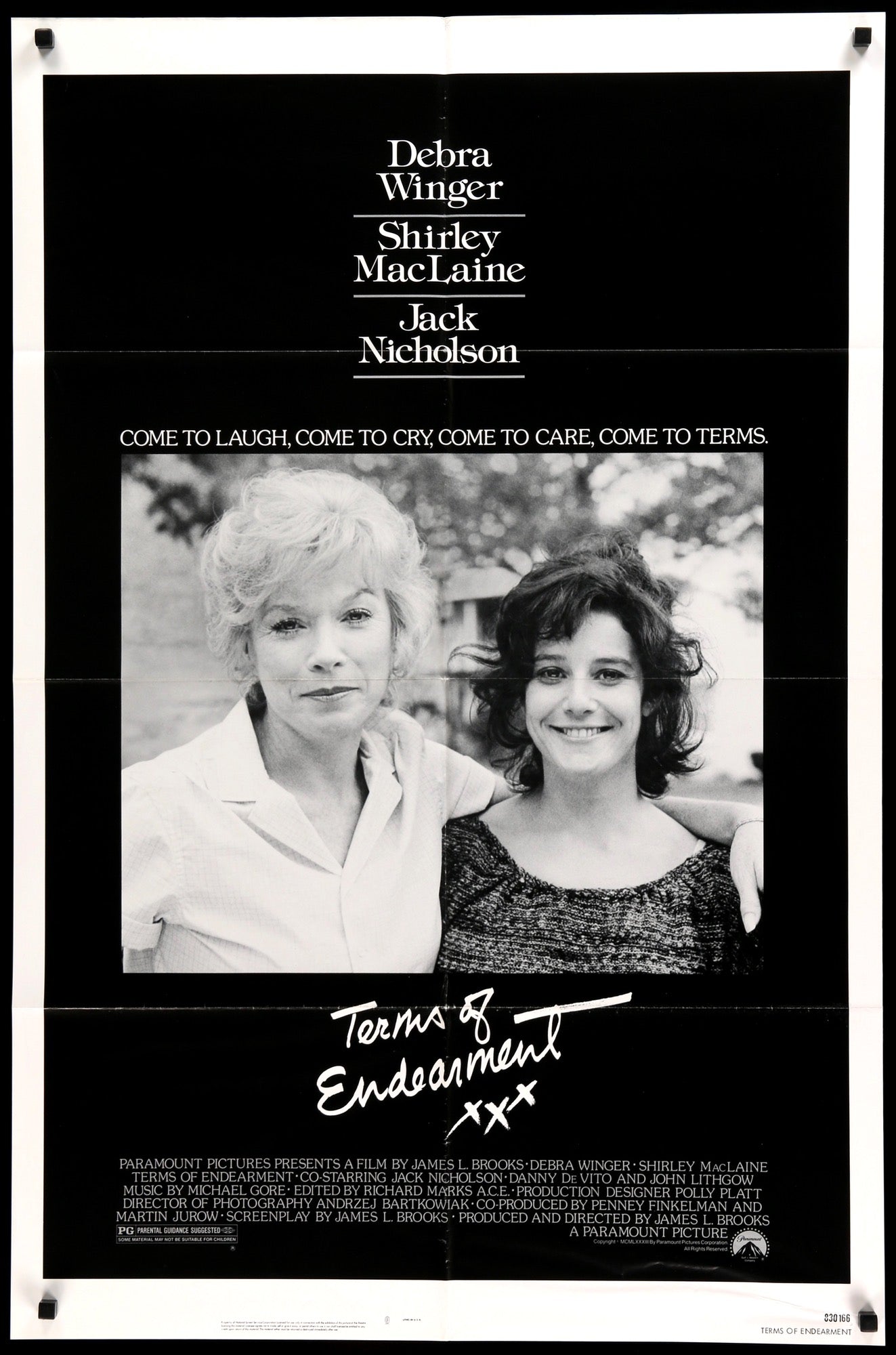 Terms of Endearment (1983) original movie poster for sale at Originalfilmart