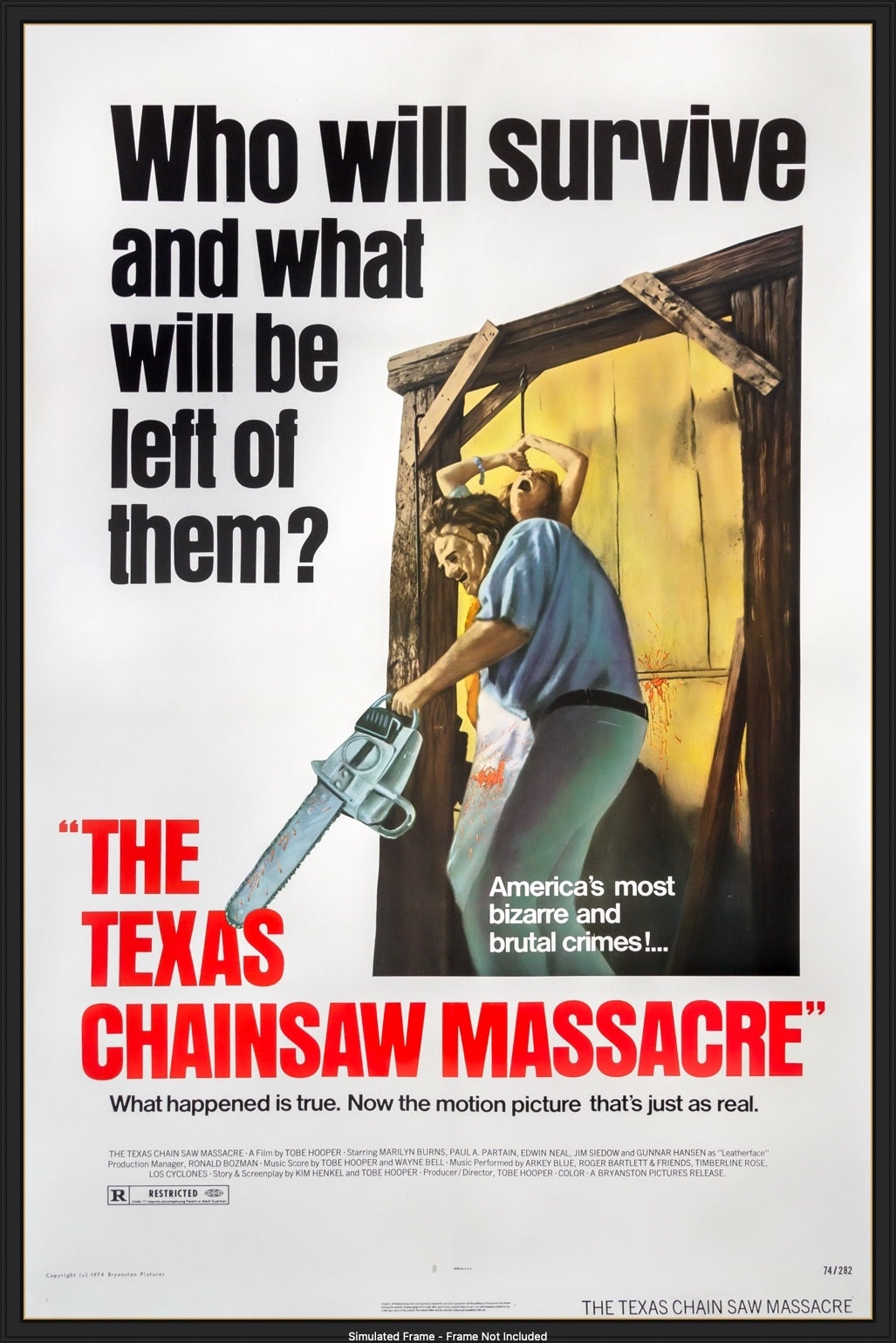 Texas Chainsaw Massacre (1974) original movie poster for sale at Originalfilmart