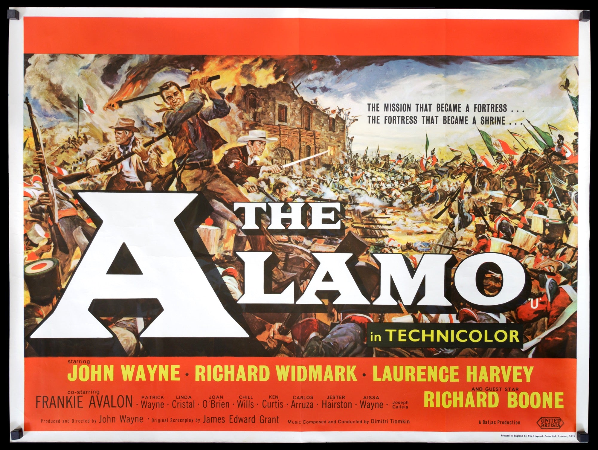 Alamo (1960) original movie poster for sale at Originalfilmart