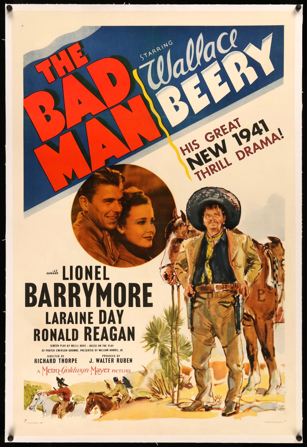 Bad Man (1941) original movie poster for sale at Originalfilmart