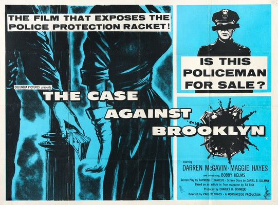 Case Against Brooklyn (1958) original movie poster for sale at Originalfilmart