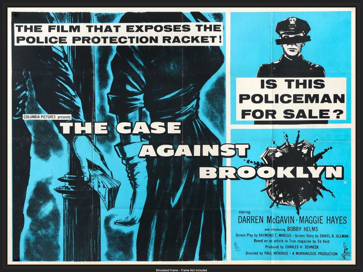 Case Against Brooklyn (1958) original movie poster for sale at Originalfilmart