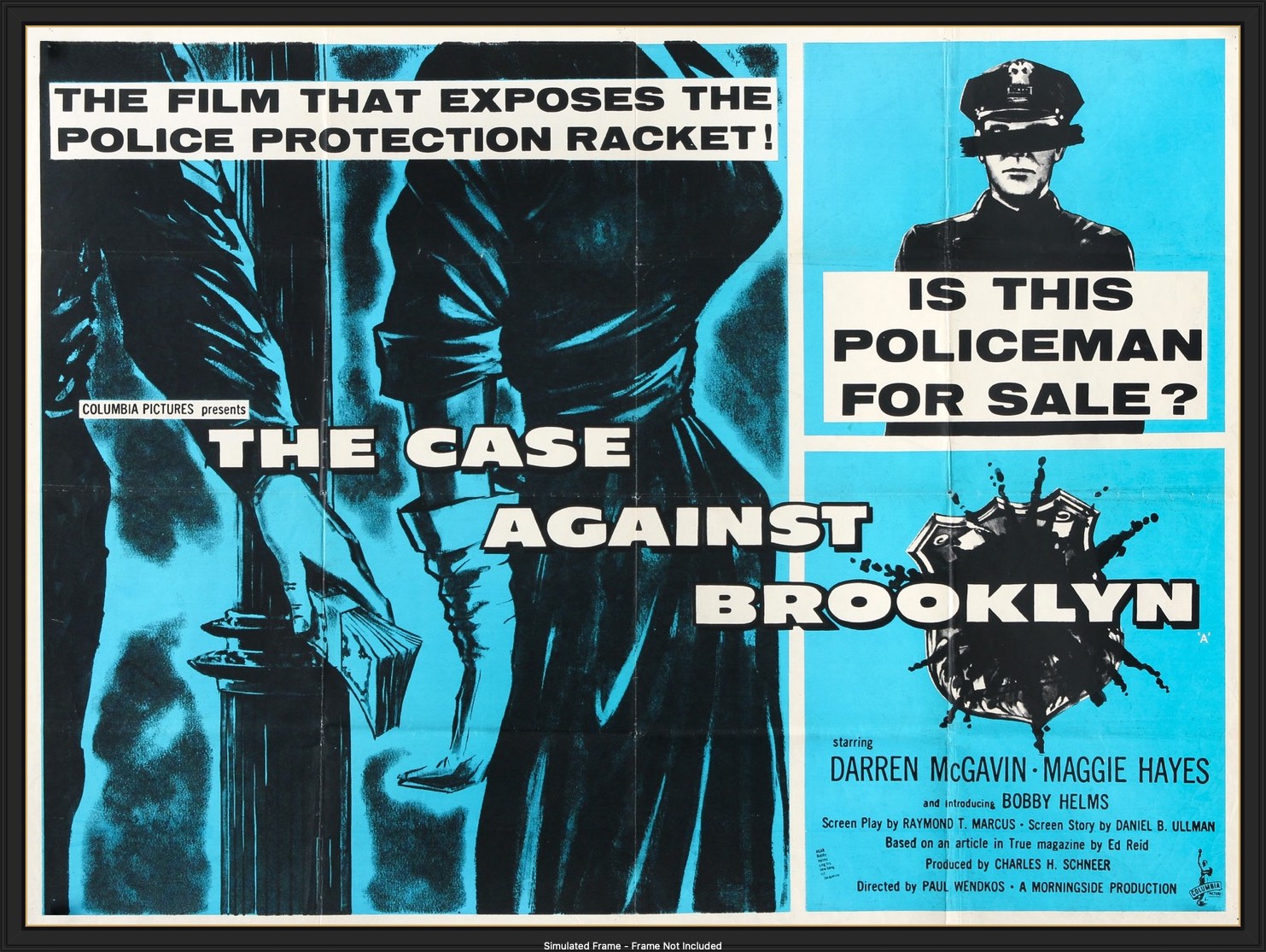 Case Against Brooklyn (1958) original movie poster for sale at Originalfilmart