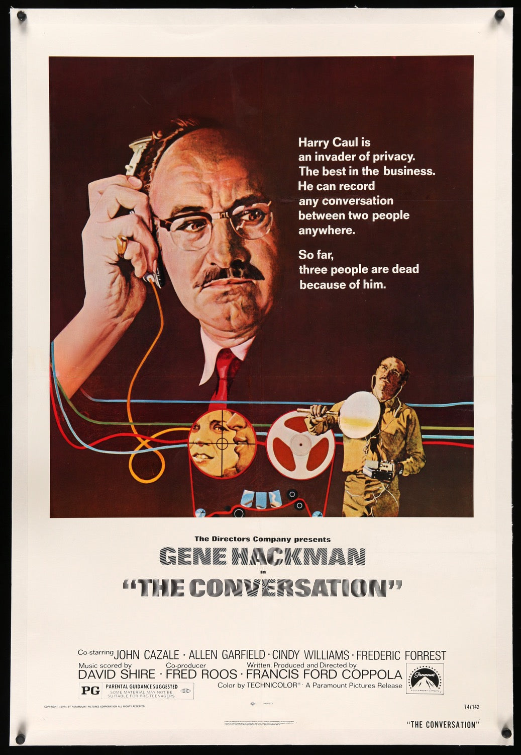 Conversation (1974) original movie poster for sale at Originalfilmart