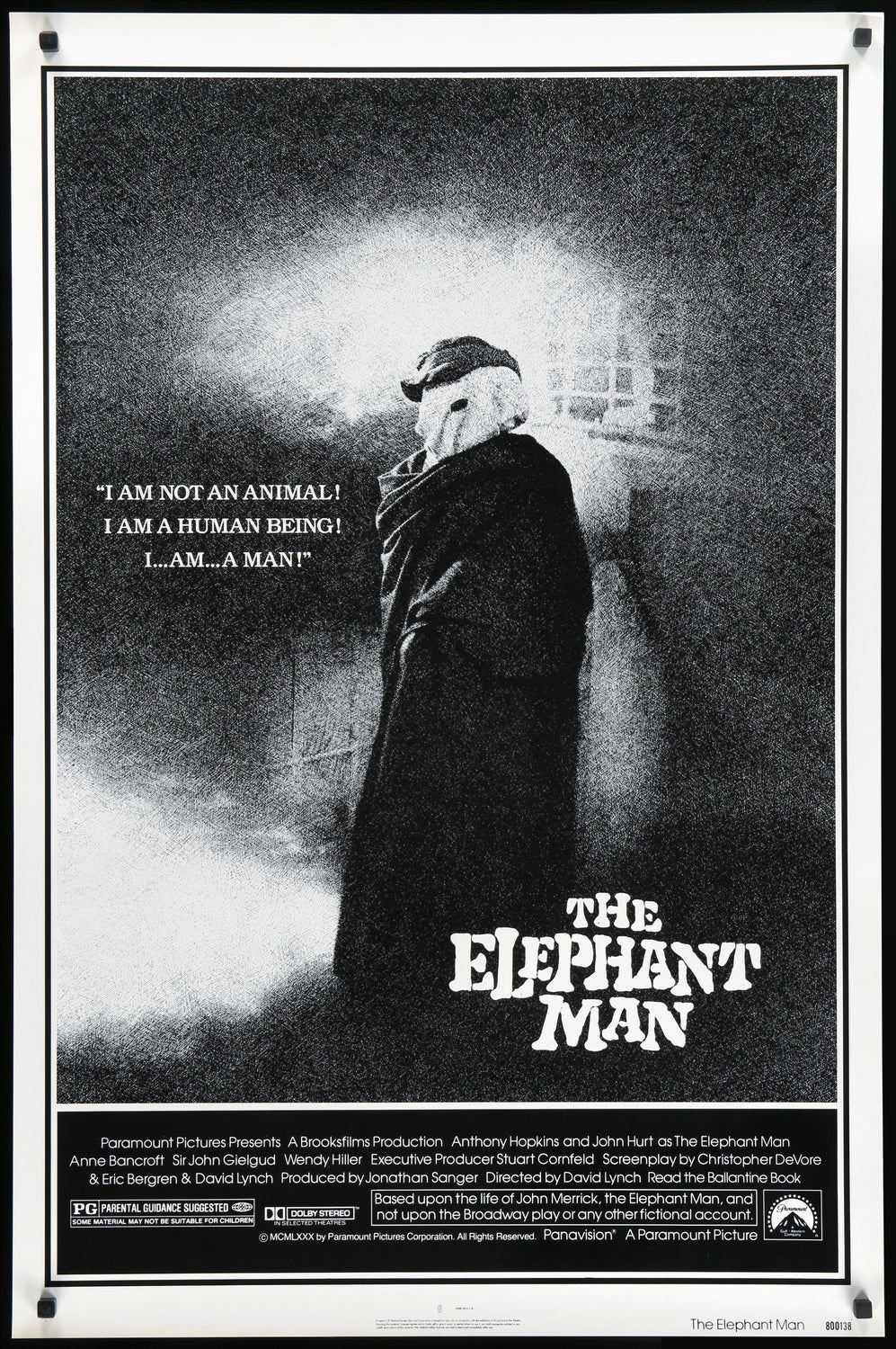 Elephant Man (1980) original movie poster for sale at Originalfilmart