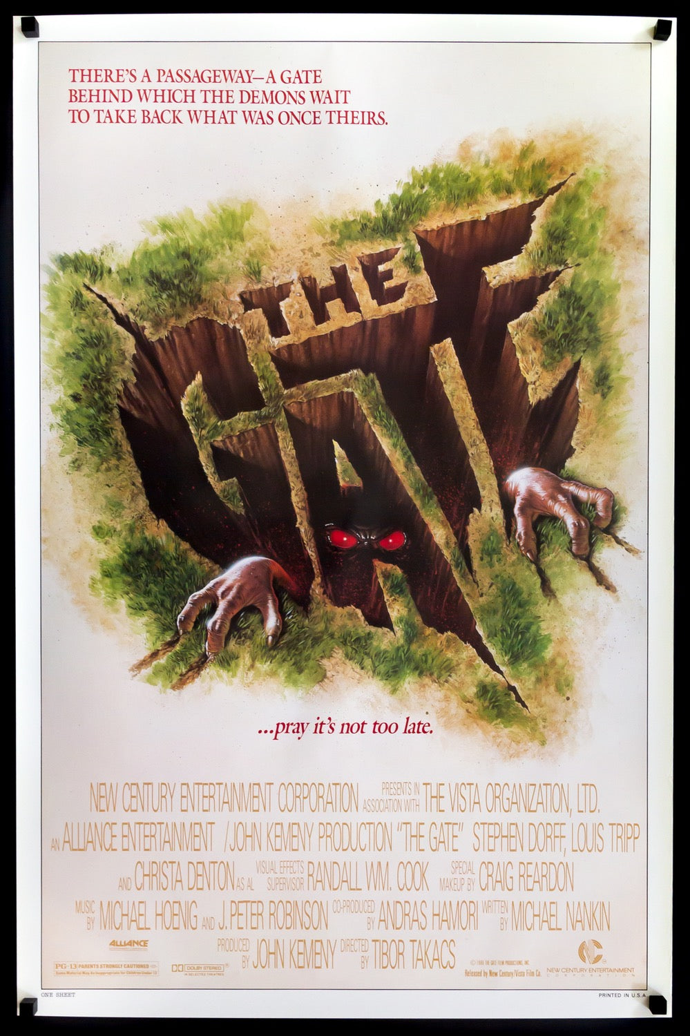 Gate (1987) original movie poster for sale at Originalfilmart
