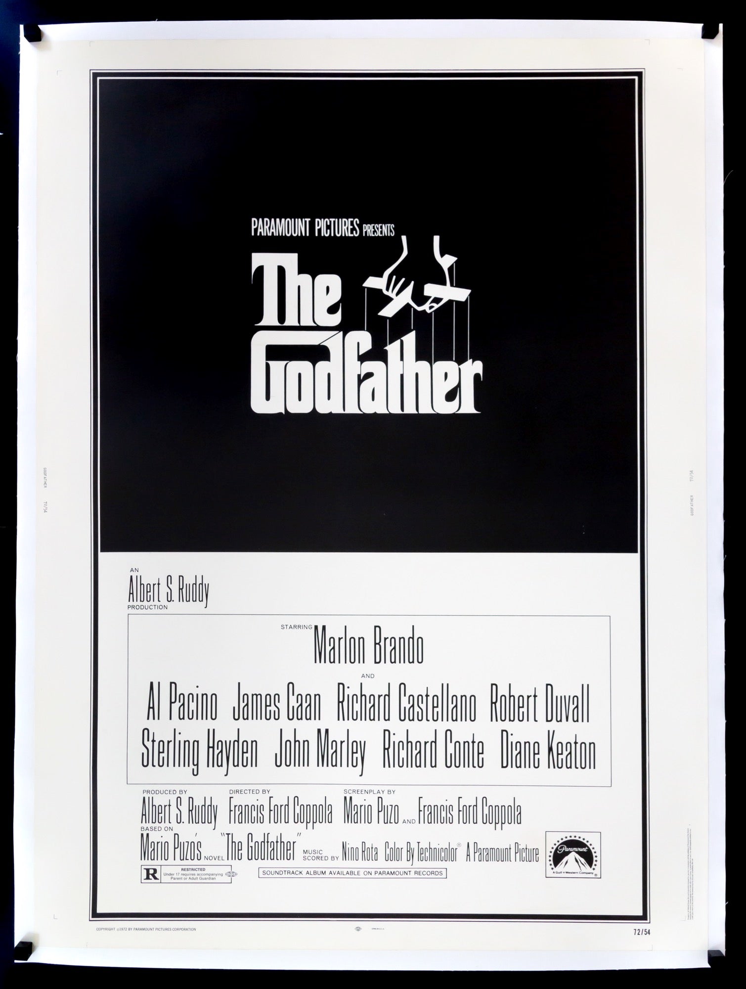 Godfather (1972) original movie poster for sale at Originalfilmart