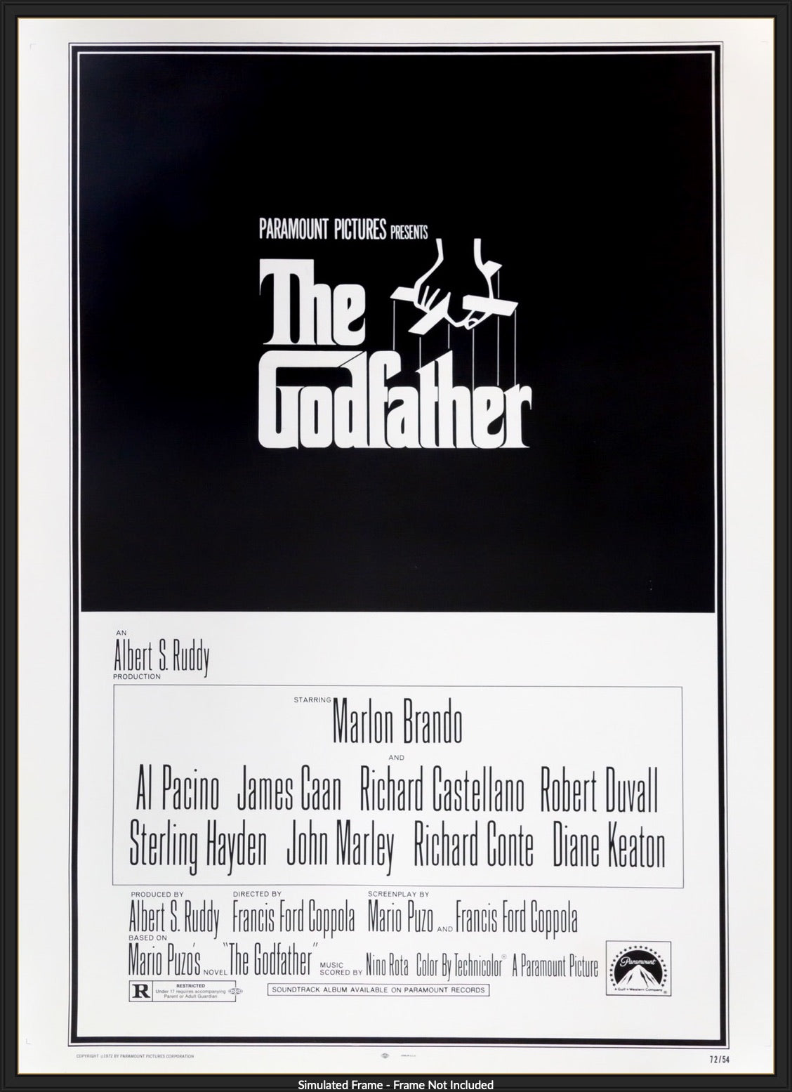 Godfather (1972) original movie poster for sale at Originalfilmart