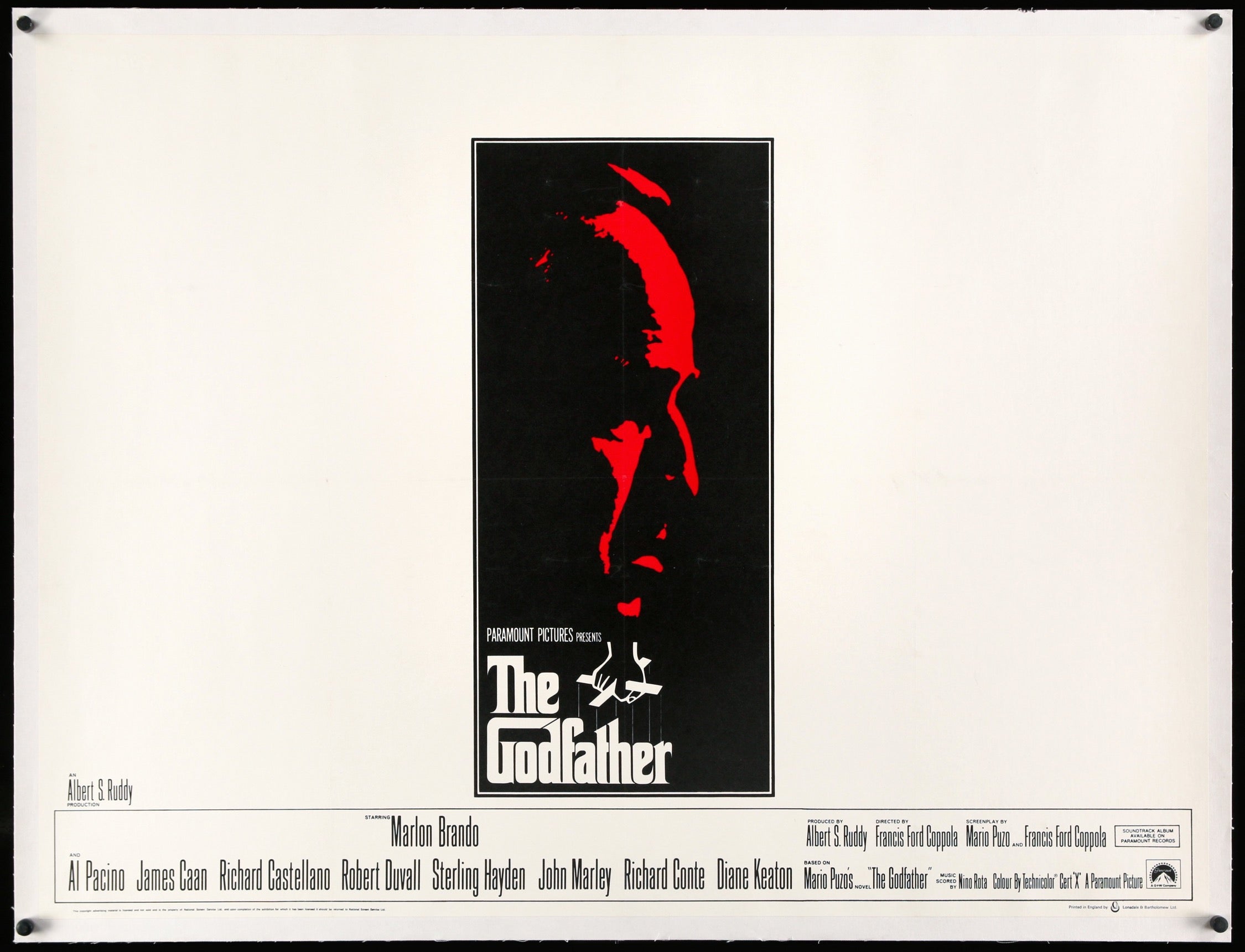 Godfather (1972) original movie poster for sale at Originalfilmart