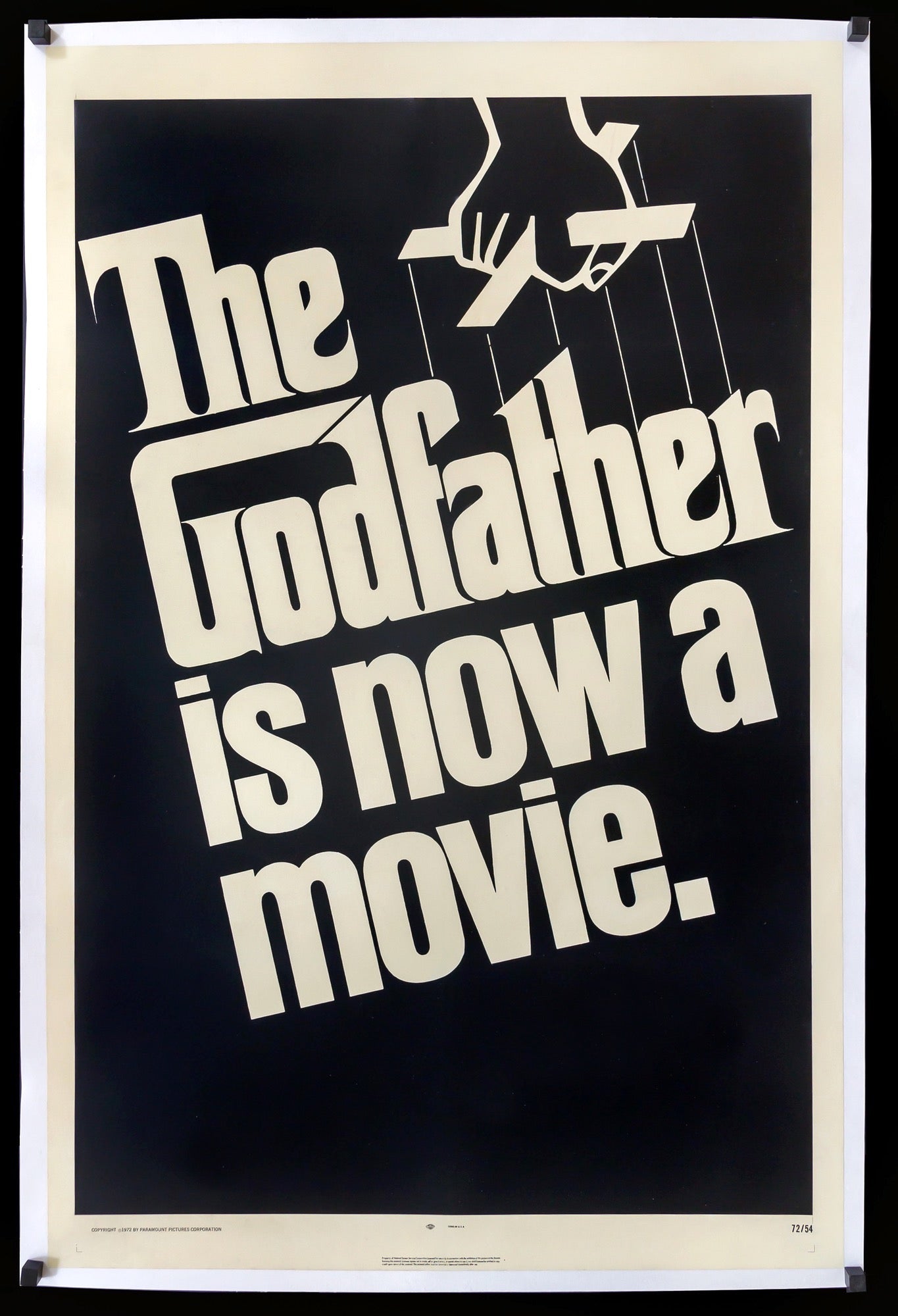 Godfather (1972) original movie poster for sale at Originalfilmart