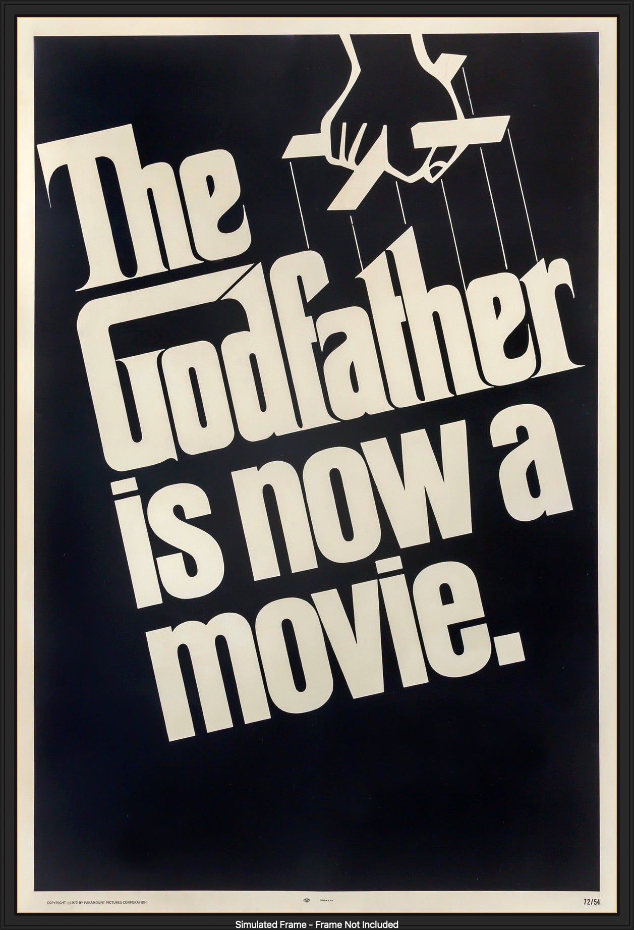 Godfather (1972) original movie poster for sale at Originalfilmart