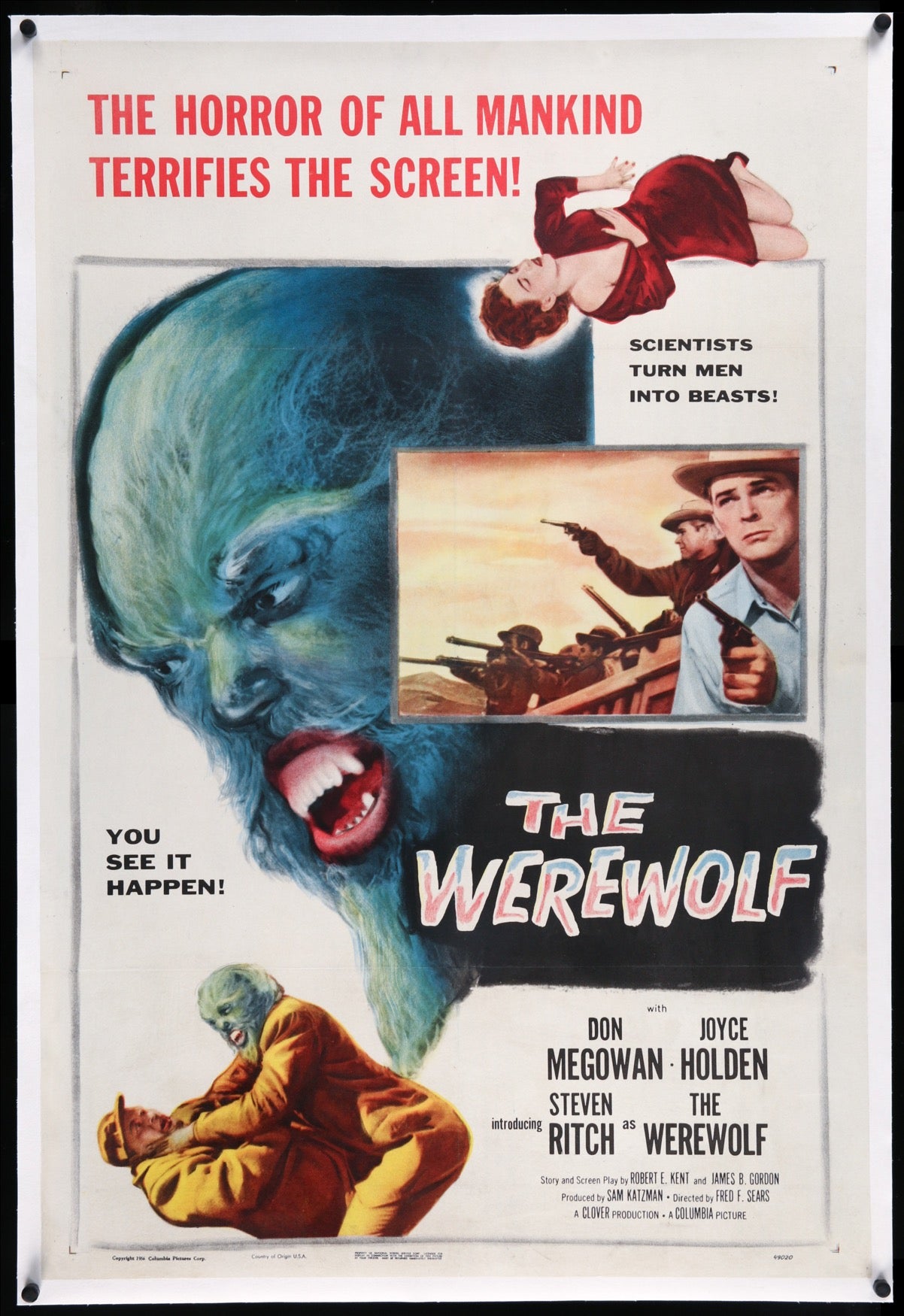 Werewolf (1956) original movie poster for sale at Originalfilmart