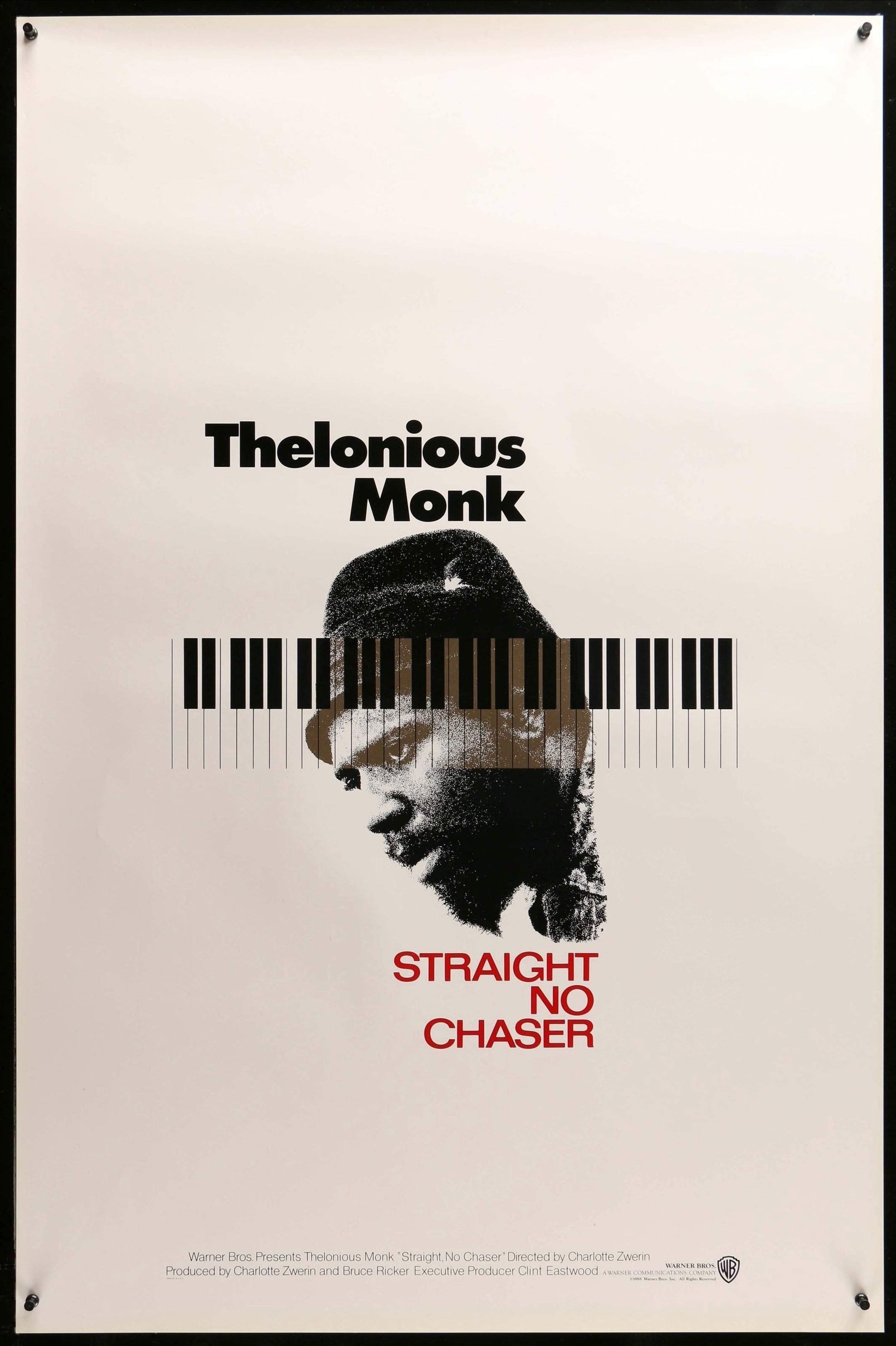 Thelonious Monk: Straight, No Chaser (1988) original movie poster for sale at Originalfilmart