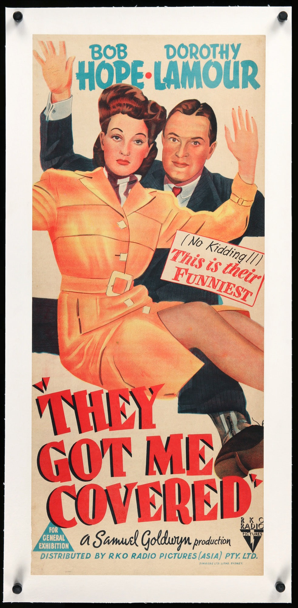 They Got Me Covered (1943) original movie poster for sale at Originalfilmart
