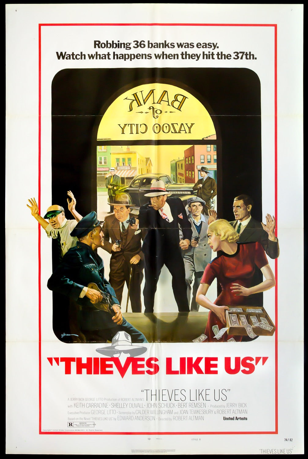 Thieves Like Us (1974) original movie poster for sale at Originalfilmart