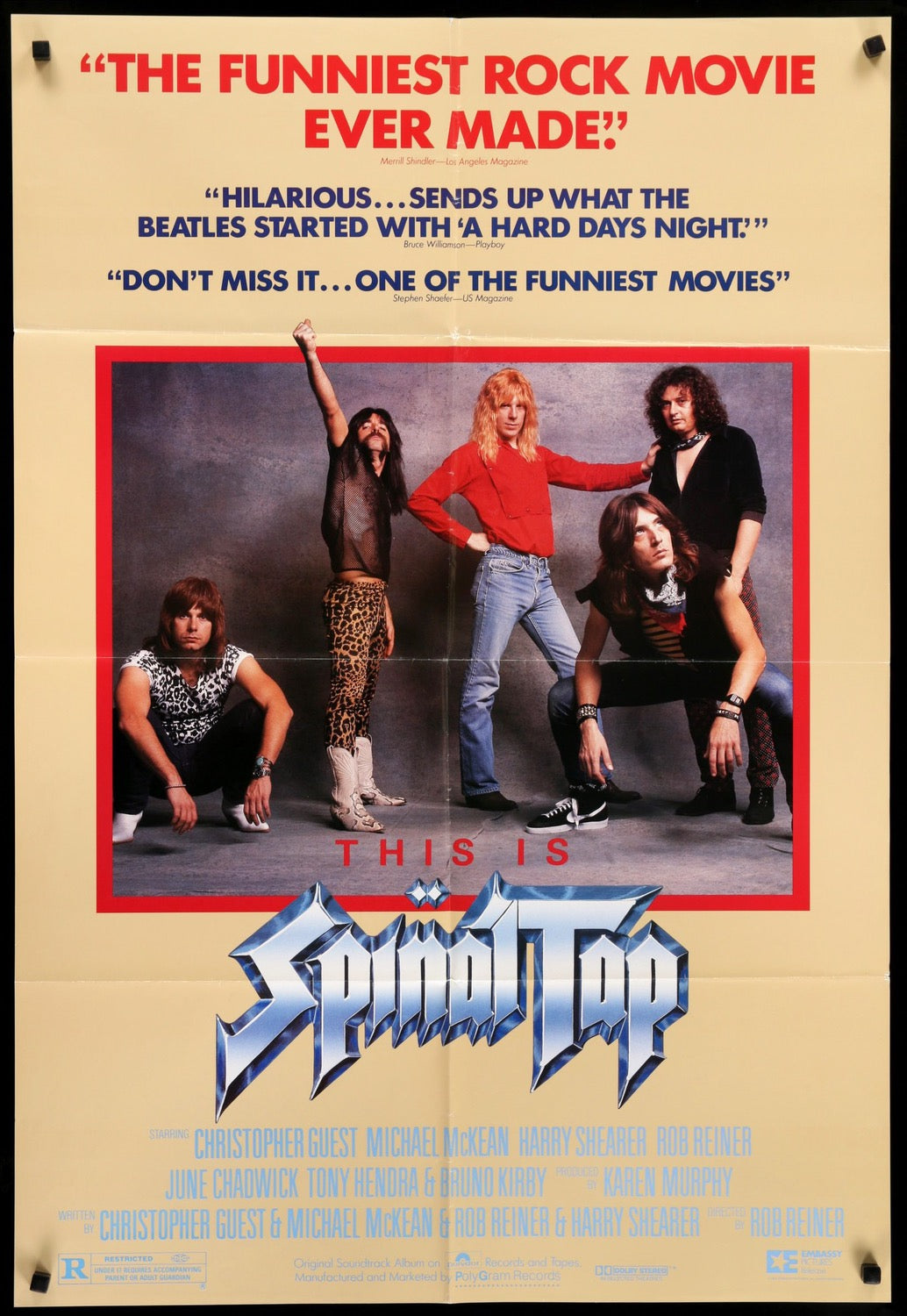 This is Spinal Tap (1984) original movie poster for sale at Originalfilmart