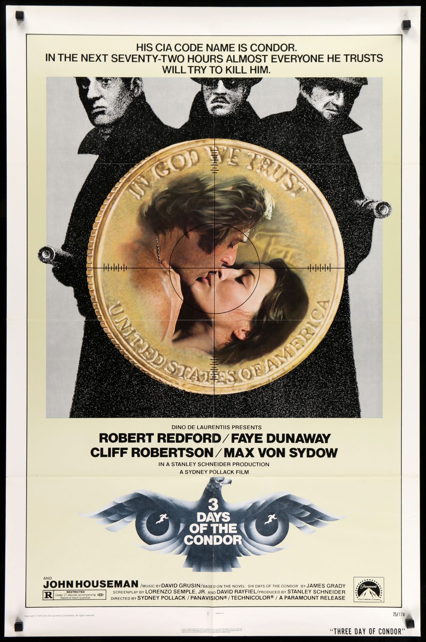 Three Days of the Condor (1975) original movie poster for sale at Originalfilmart