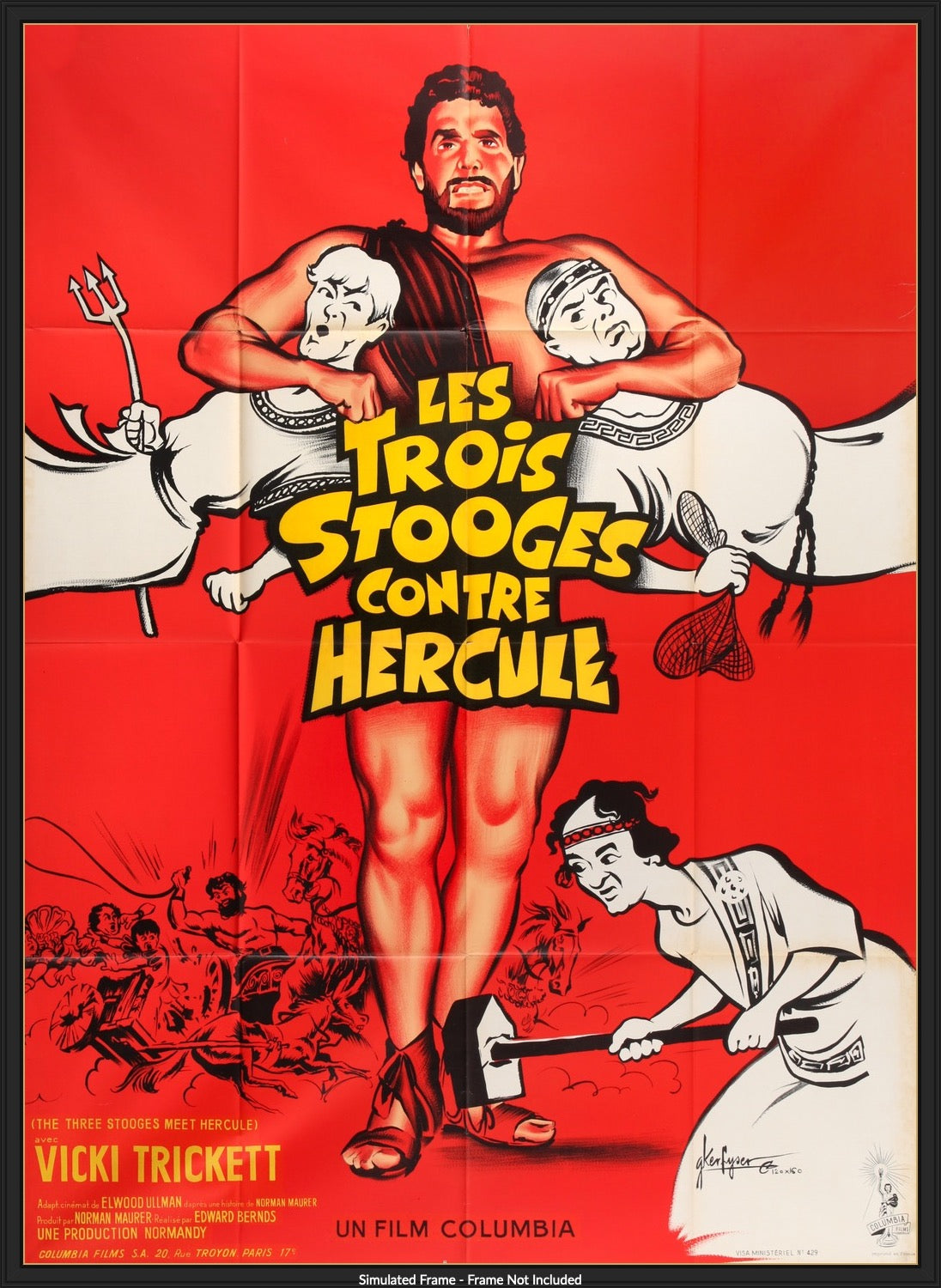 Three Stooges Meet Hercules (1962) original movie poster for sale at Originalfilmart