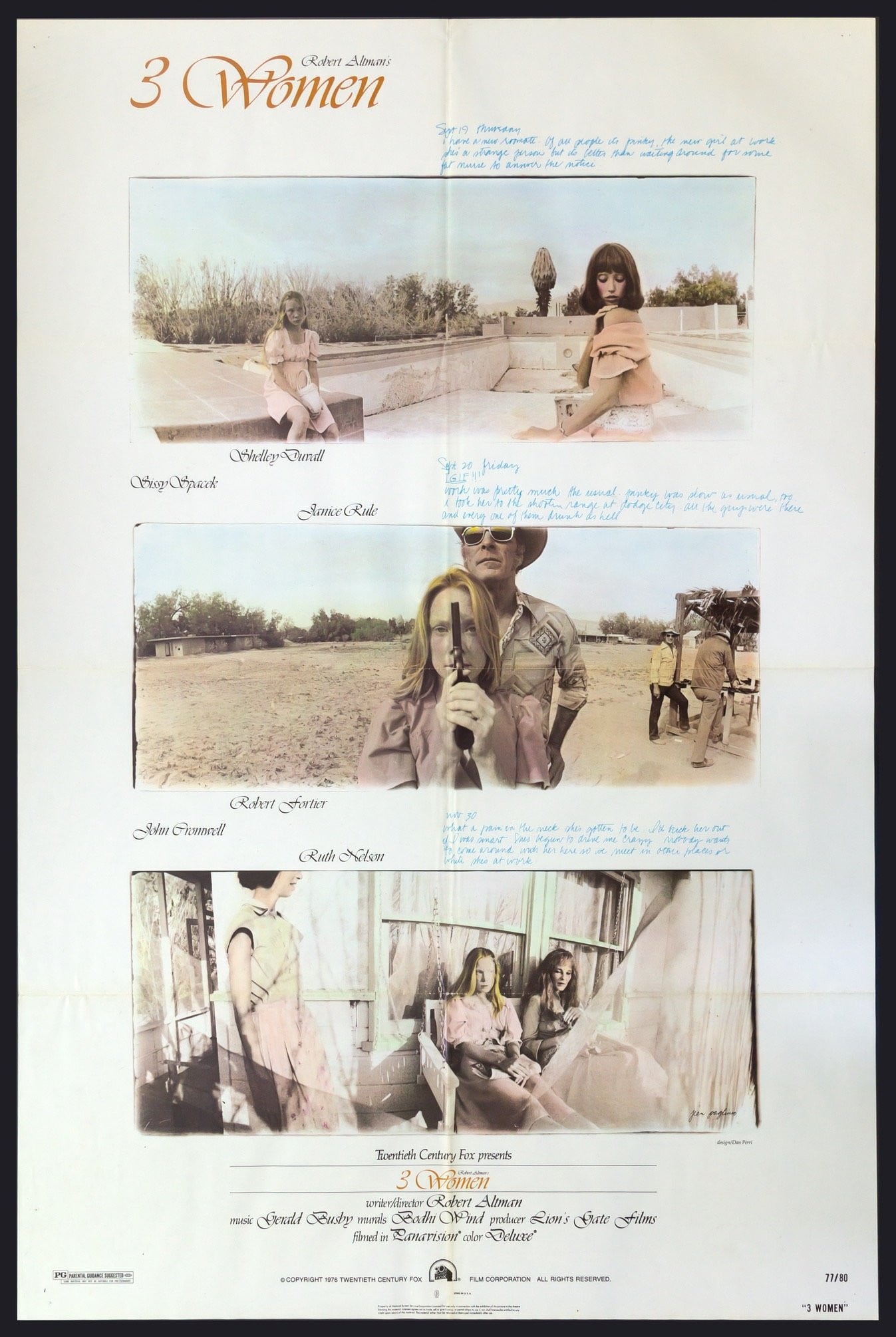 3 Women (1977) original movie poster for sale at Originalfilmart