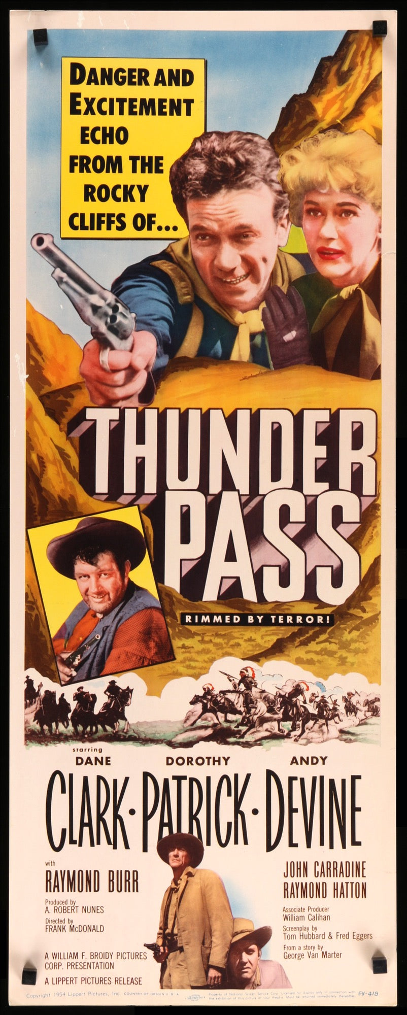Thunder Pass (1954) original movie poster for sale at Originalfilmart