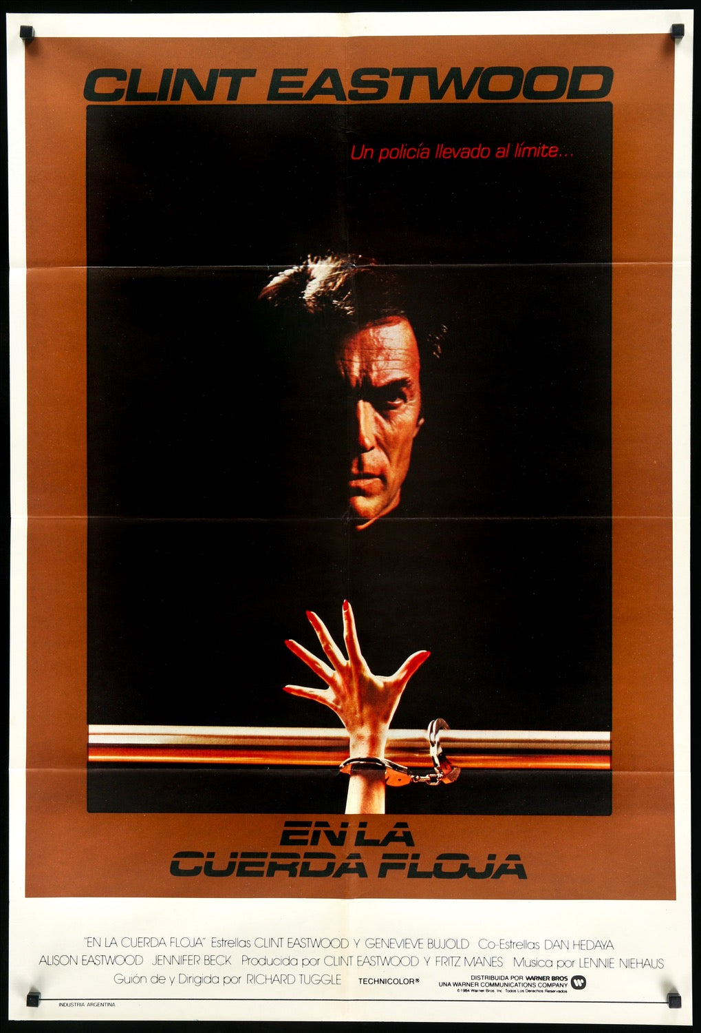 Tightrope (1984) original movie poster for sale at Originalfilmart