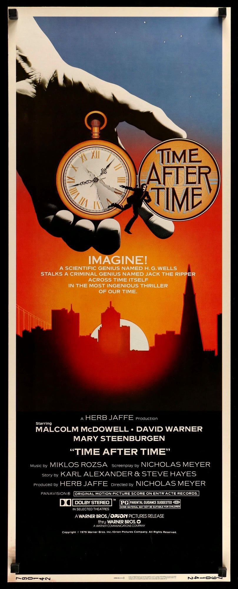 Time After Time (1979) original movie poster for sale at Originalfilmart