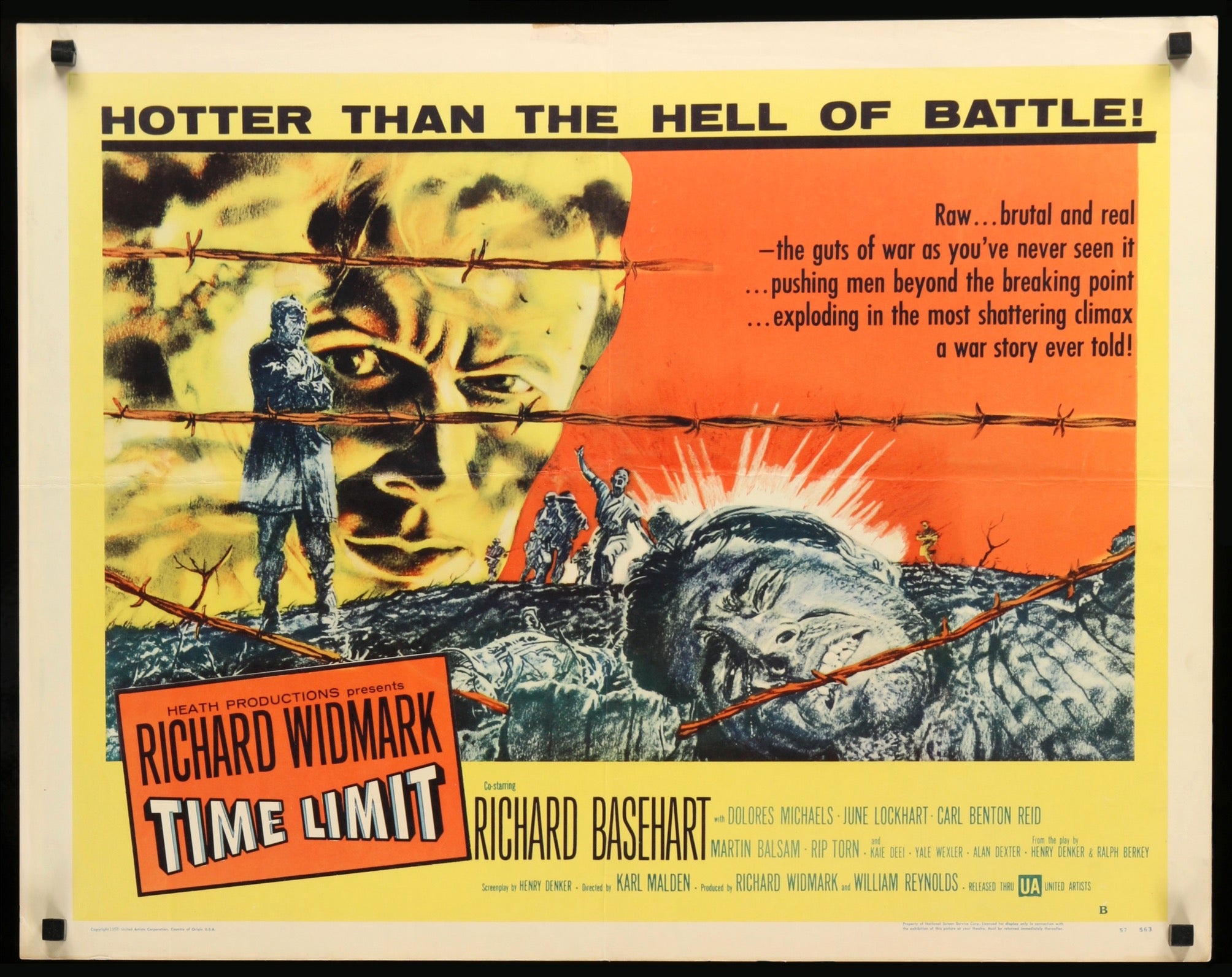 Time Limit (1957) original movie poster for sale at Originalfilmart