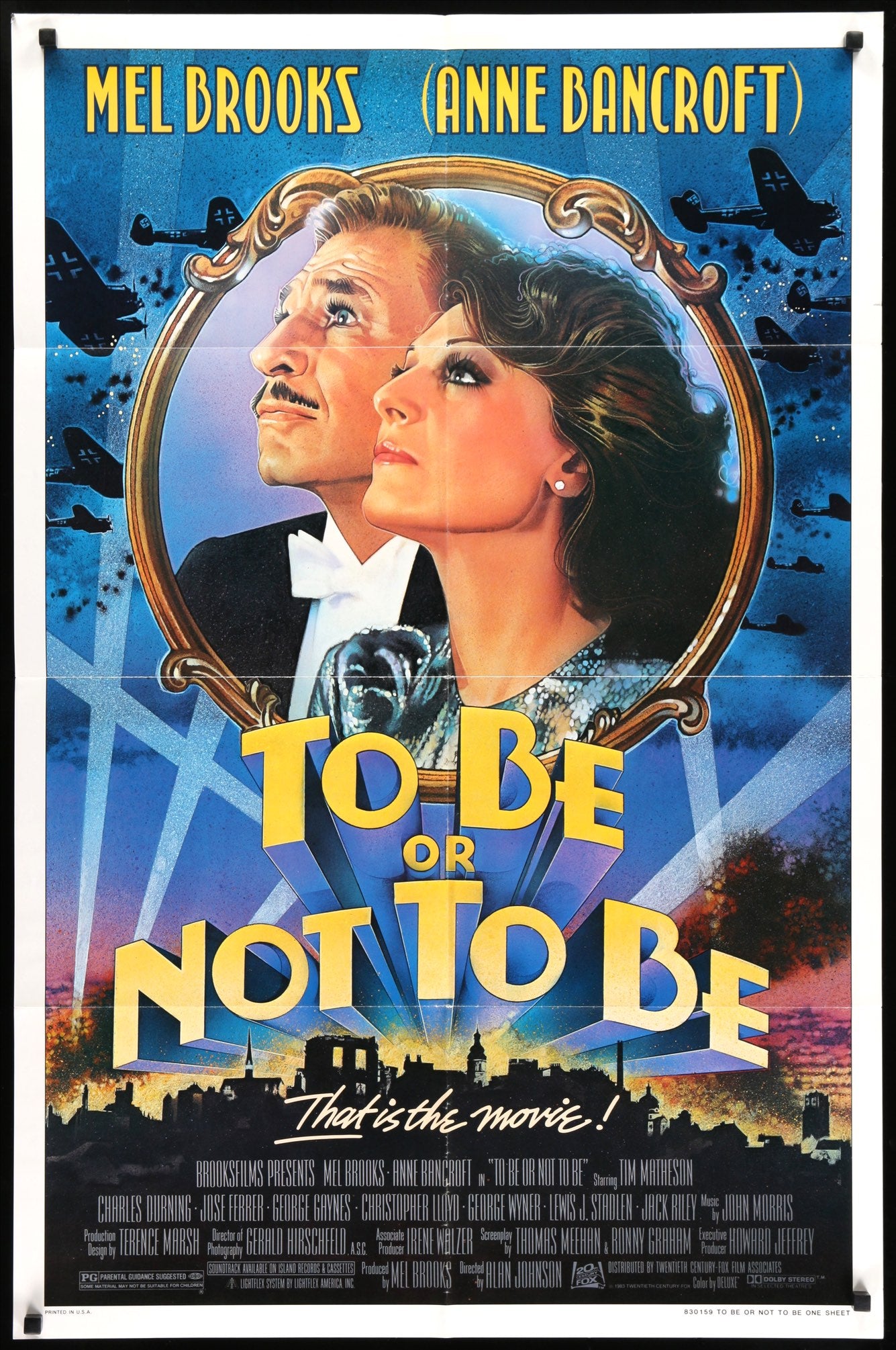 To Be or Not To Be (1983) original movie poster for sale at Originalfilmart