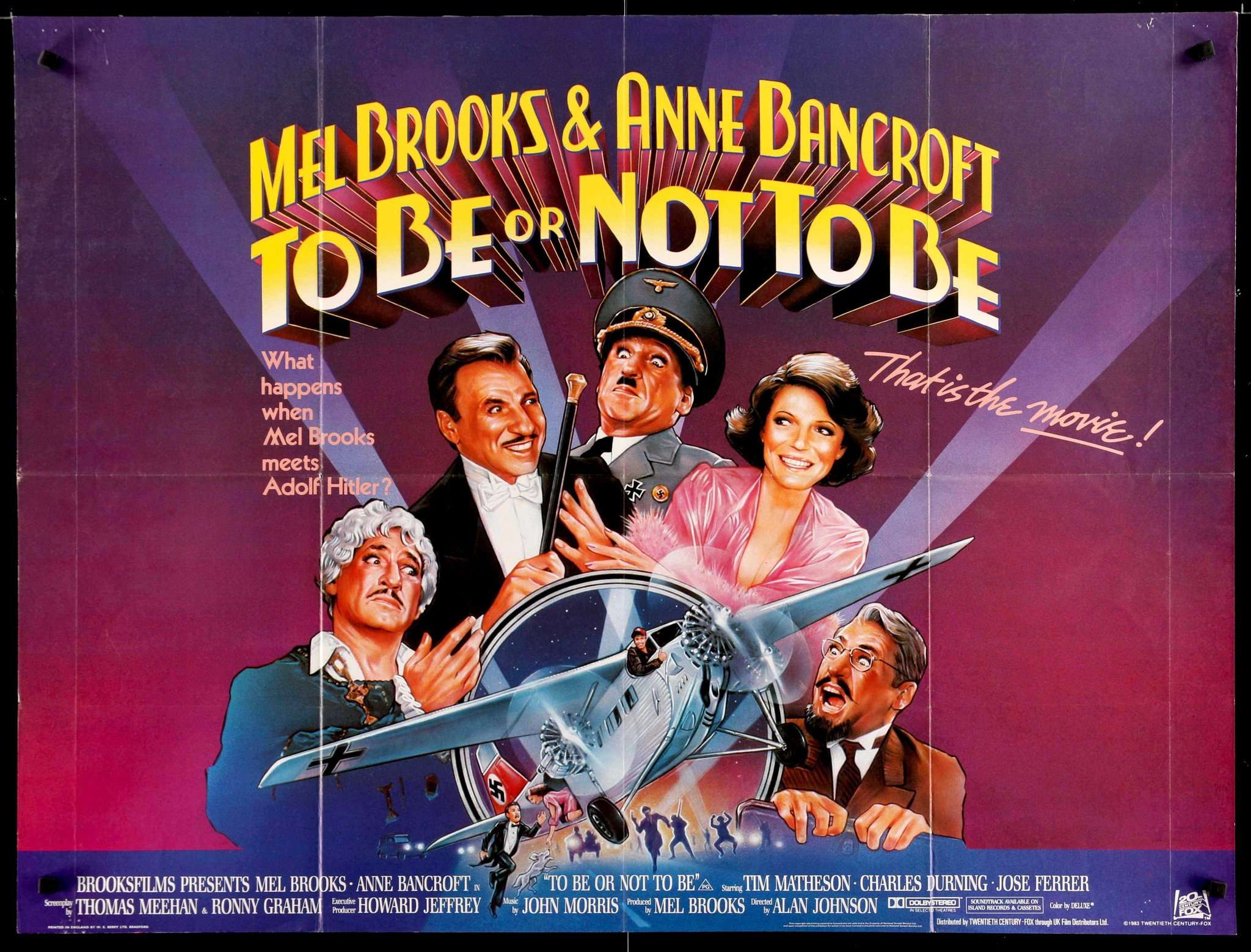 To Be or Not To Be (1983) original movie poster for sale at Originalfilmart