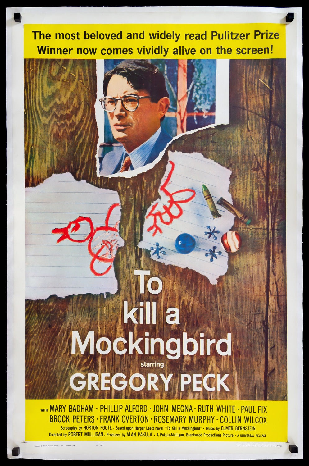 To Kill a Mockingbird (1962) original movie poster for sale at Originalfilmart