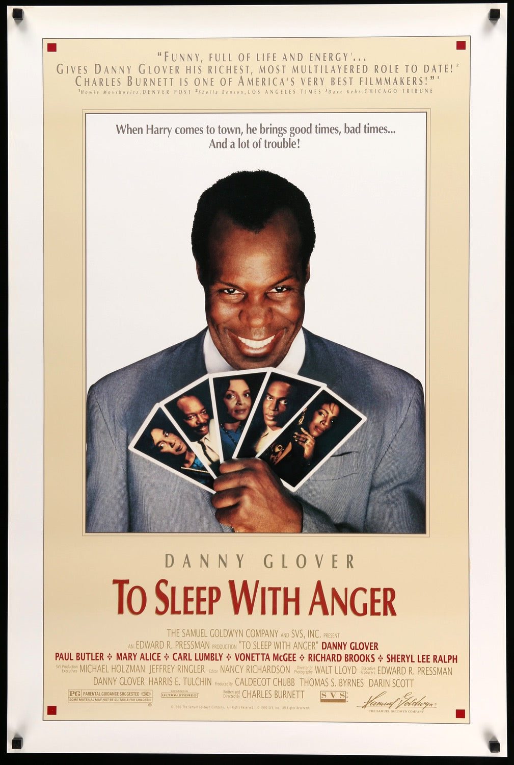 To Sleep with Anger (1990) original movie poster for sale at Originalfilmart
