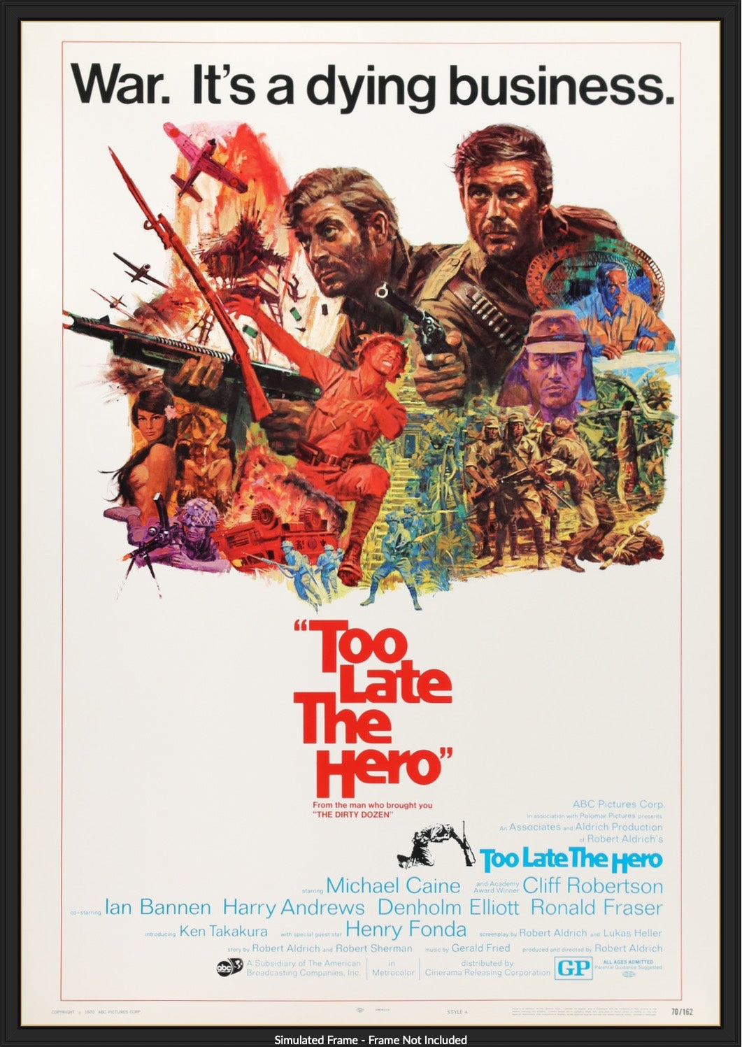 Too Late the Hero (1970) original movie poster for sale at Originalfilmart