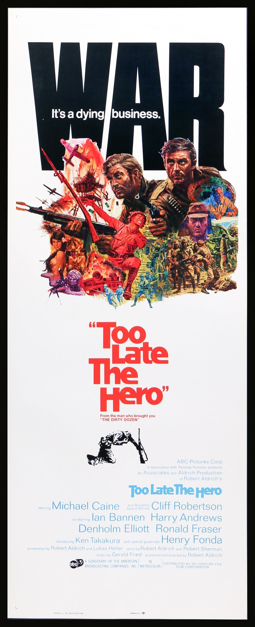 Too Late the Hero (1970) original movie poster for sale at Originalfilmart
