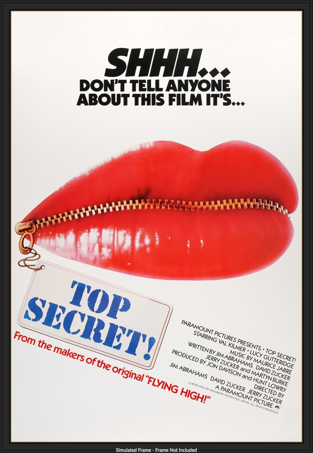 Top Secret (1984) original movie poster for sale at Originalfilmart