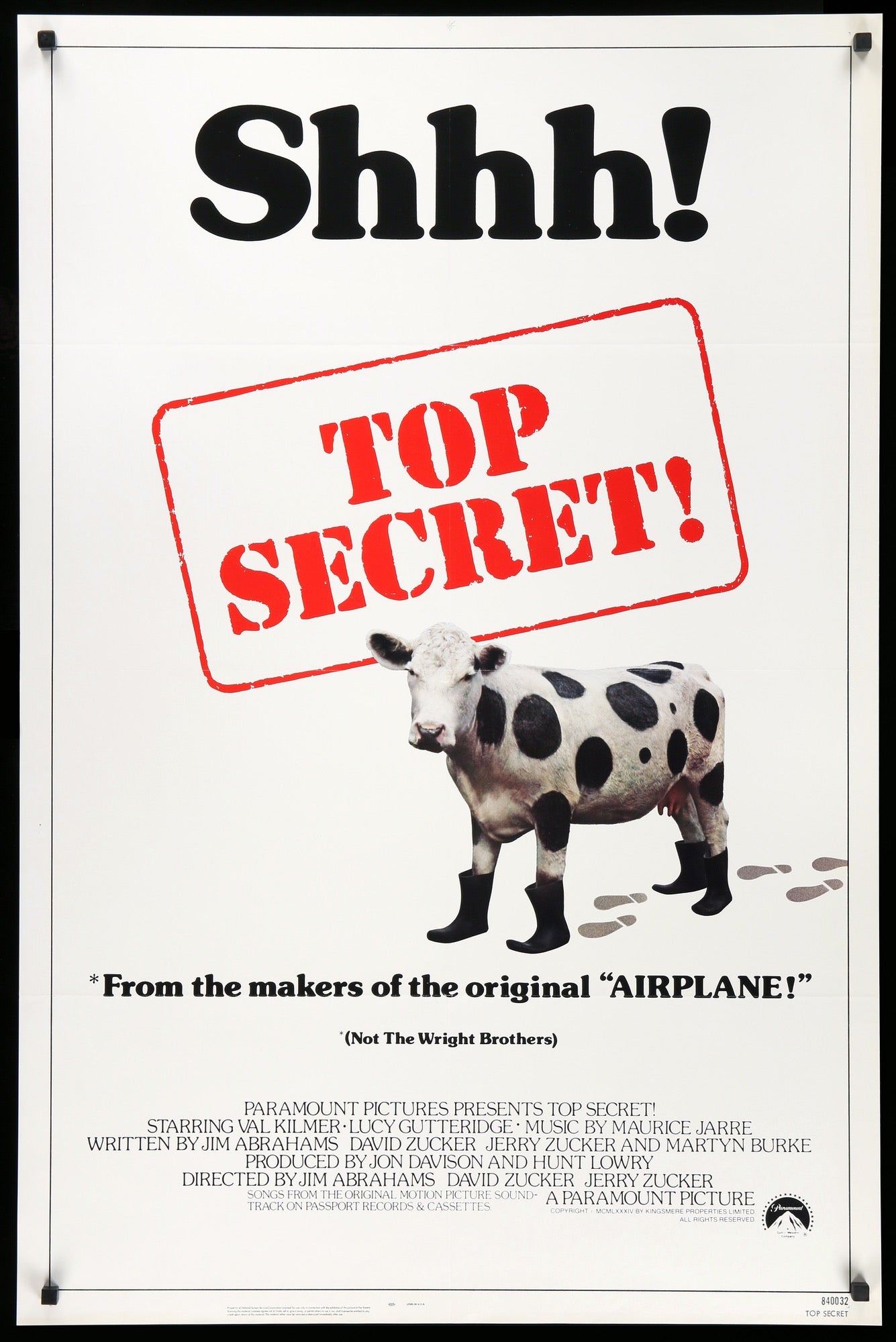 Top Secret (1984) original movie poster for sale at Originalfilmart