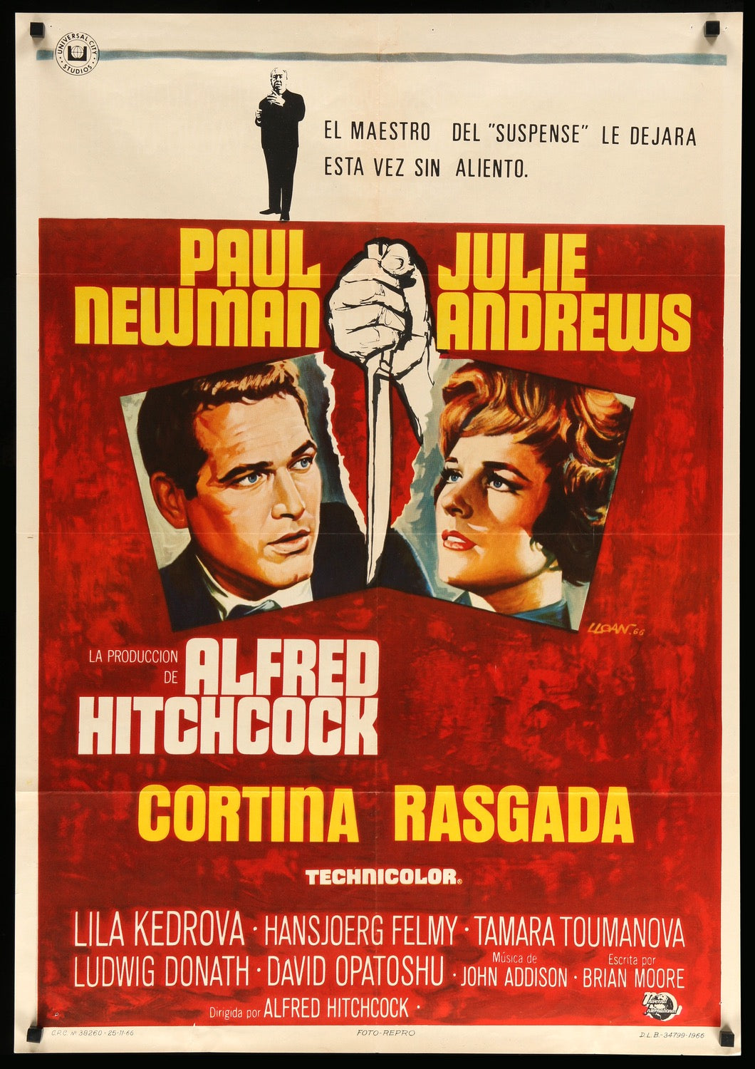Torn Curtain (1966) original movie poster for sale at Originalfilmart