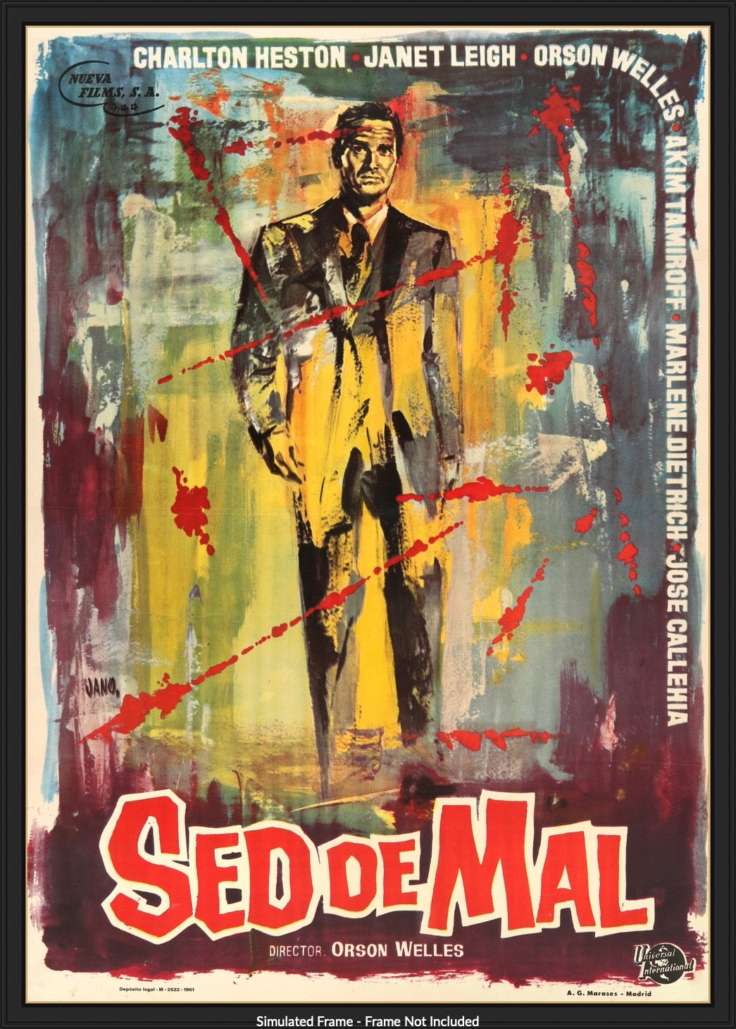 Touch of Evil (1958) original movie poster for sale at Originalfilmart