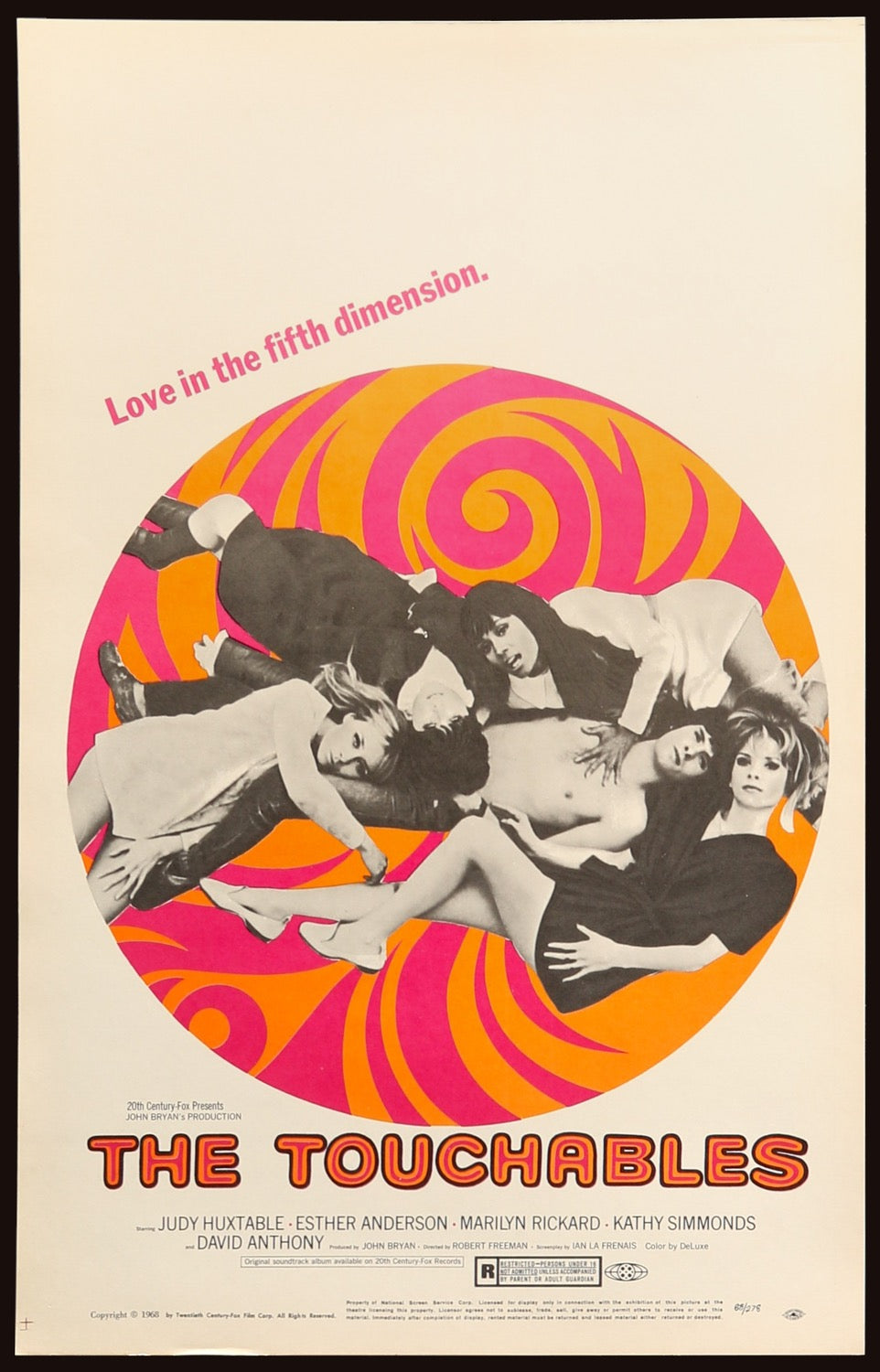 Touchables (1968) original movie poster for sale at Originalfilmart
