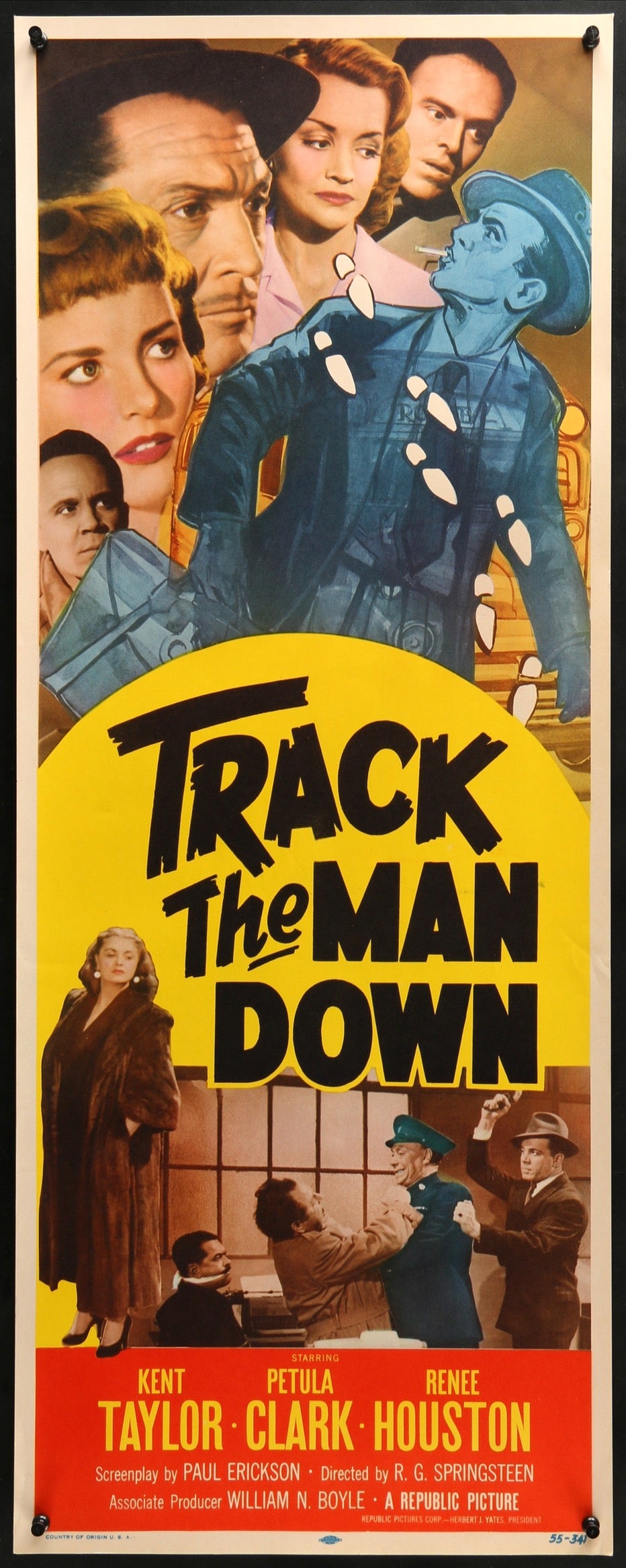 Track the Man Down (1955) original movie poster for sale at Originalfilmart