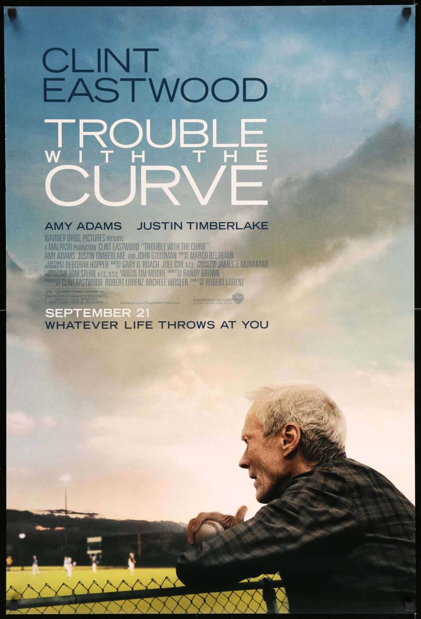 Trouble with the Curve (2012) original movie poster for sale at Originalfilmart