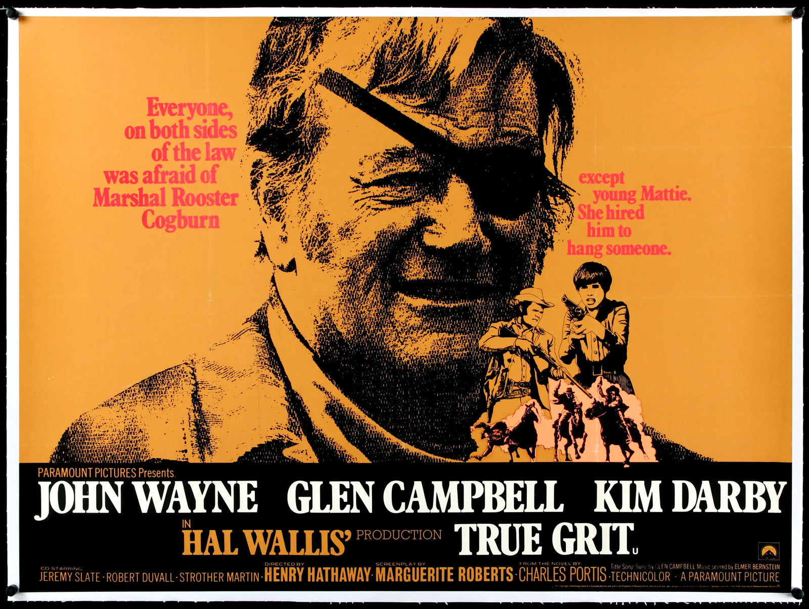 True Grit (1969) original movie poster for sale at Originalfilmart