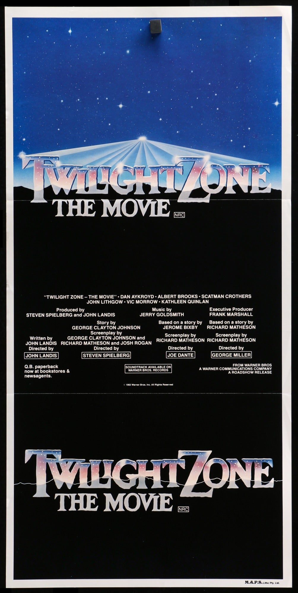 Twilight Zone: The Movie (1983) original movie poster for sale at Originalfilmart