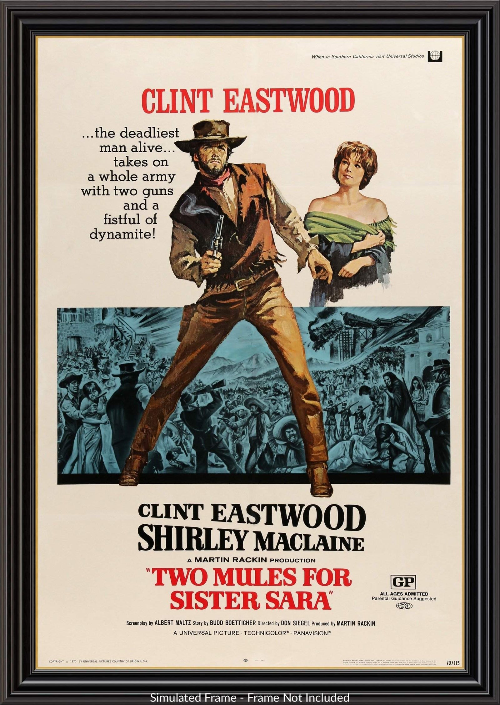 Two Mules for Sister Sara (1970) original movie poster for sale at Originalfilmart