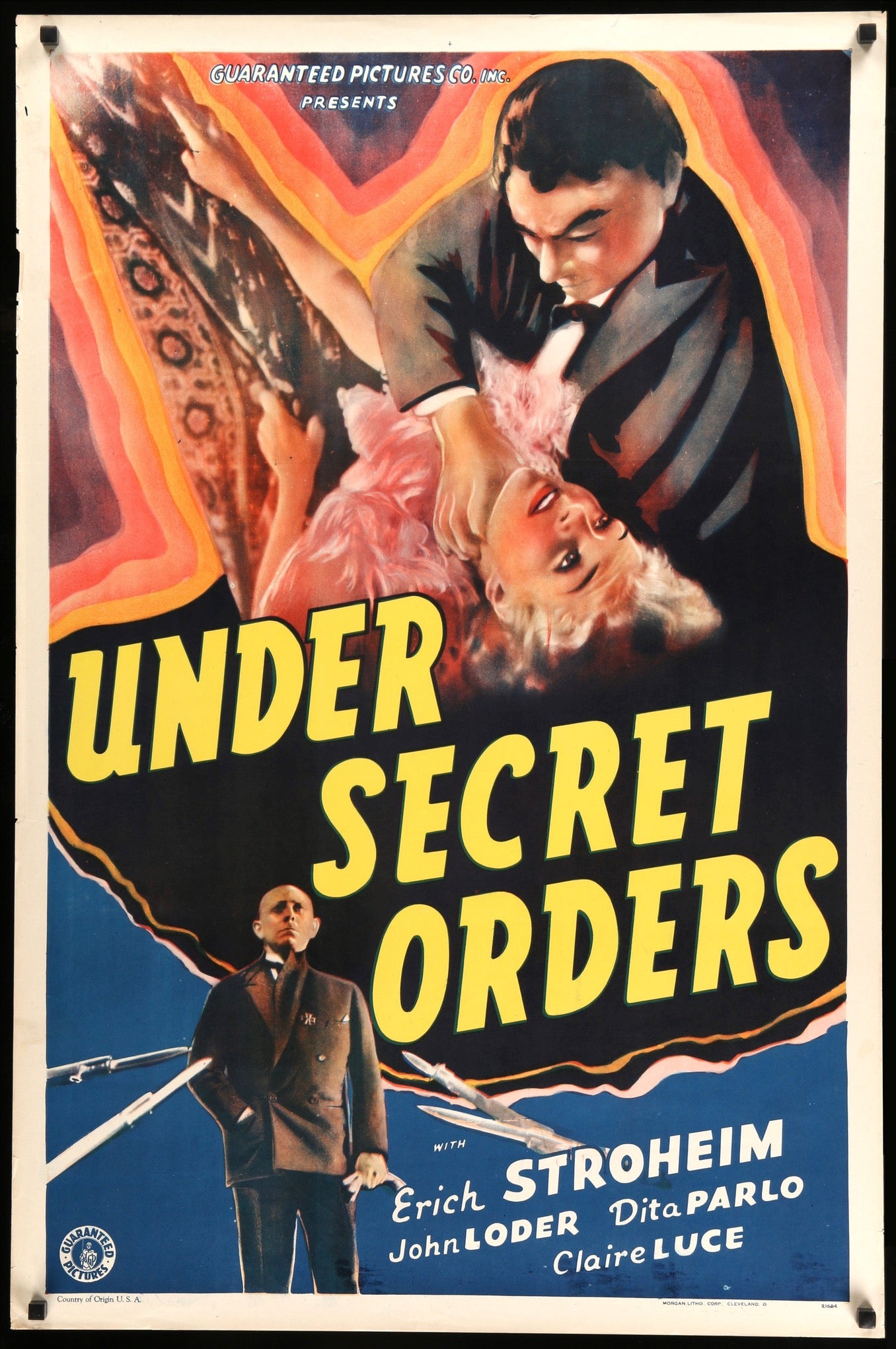 Under Secret Orders (1937) original movie poster for sale at Originalfilmart
