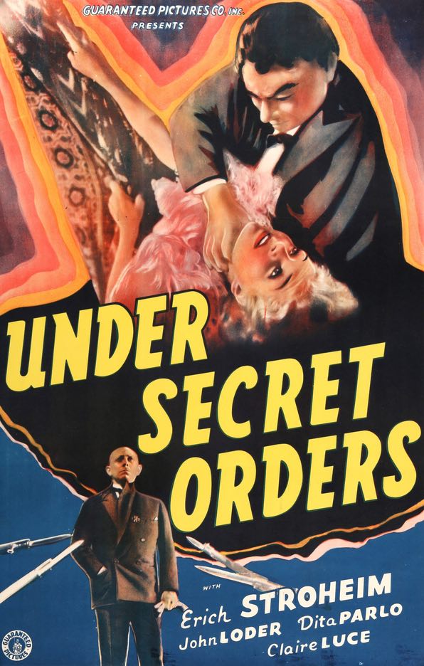 Under Secret Orders (1937) original movie poster for sale at Originalfilmart