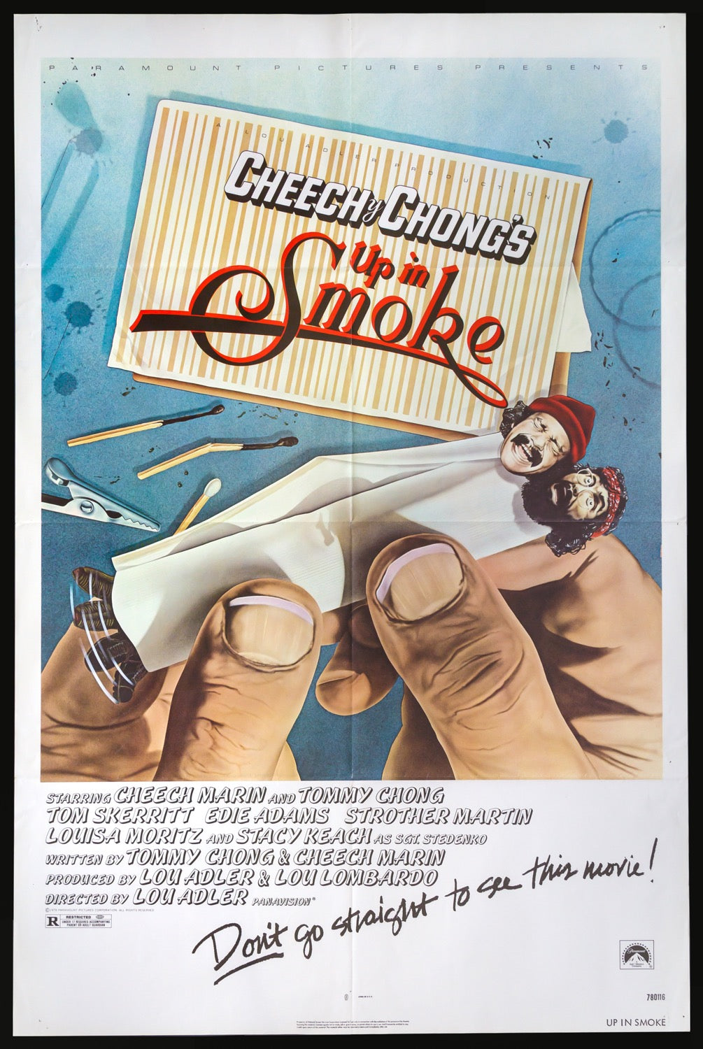 Up in Smoke (1978) original movie poster for sale at Originalfilmart