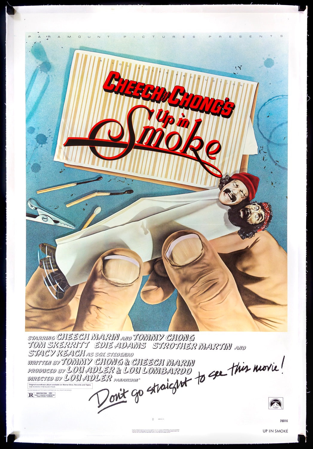 Up in Smoke (1978) original movie poster for sale at Originalfilmart
