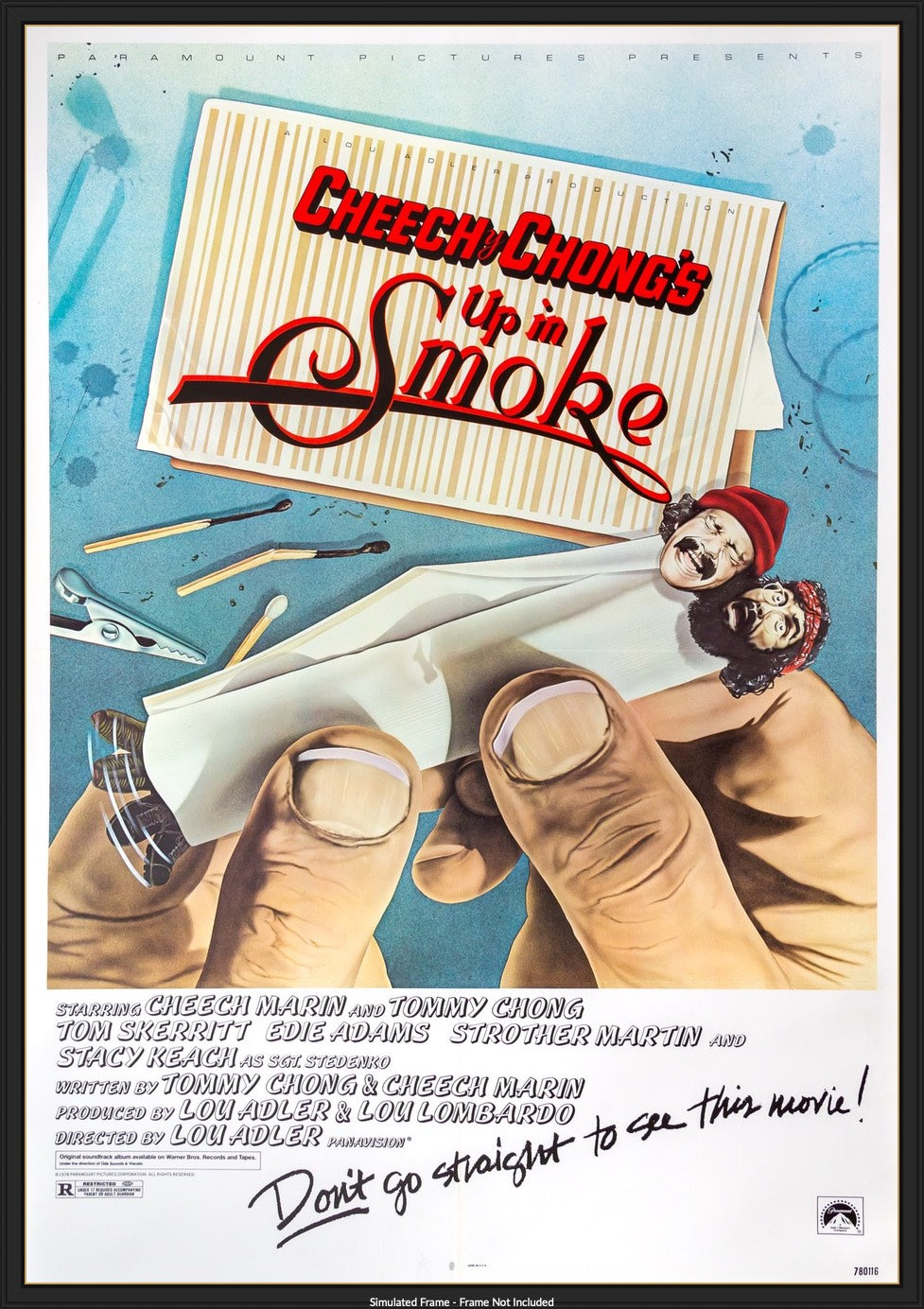 Up in Smoke (1978) original movie poster for sale at Originalfilmart