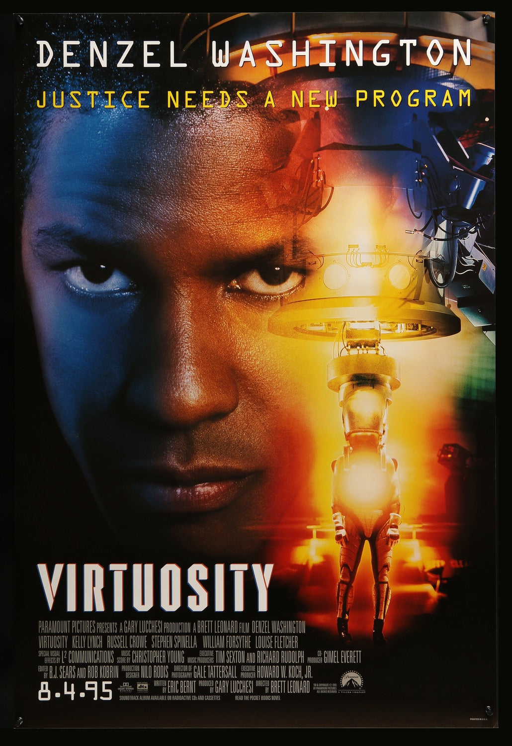Virtuosity (1995) original movie poster for sale at Originalfilmart