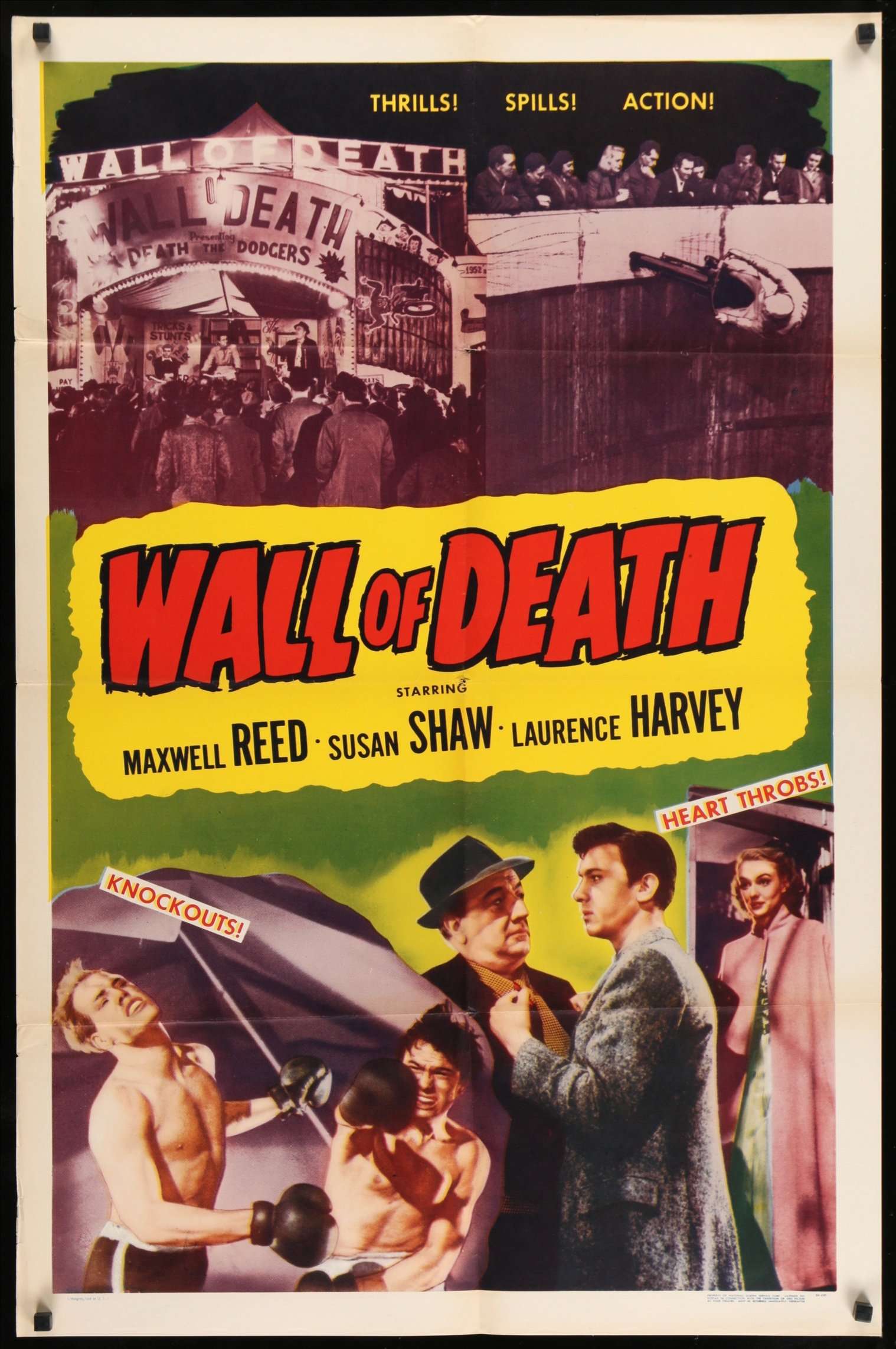 Wall of Death (1951) original movie poster for sale at Originalfilmart